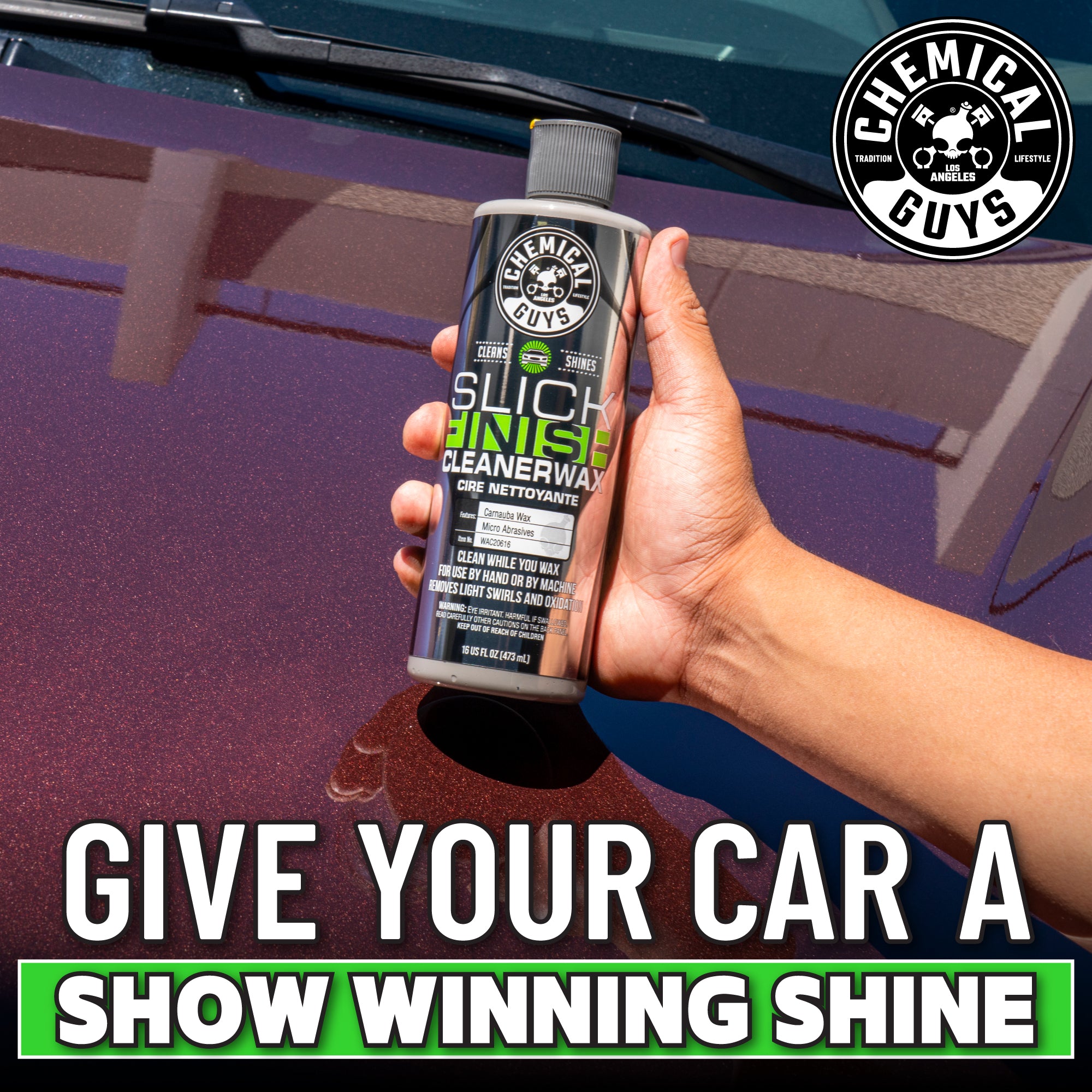 chemical-guys-slick-finish-cire-voiture-carnauba-16-oz image 4