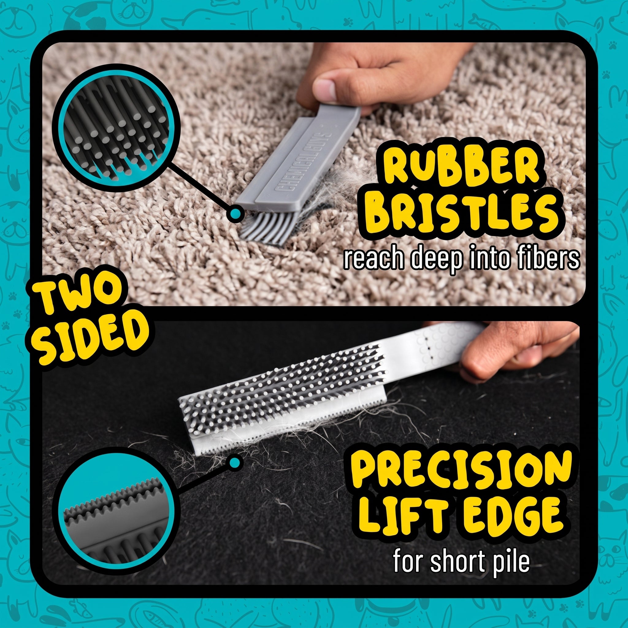 chemical-guys-grubbie-pet-hair-brosse-poils-animaux-auto image 3