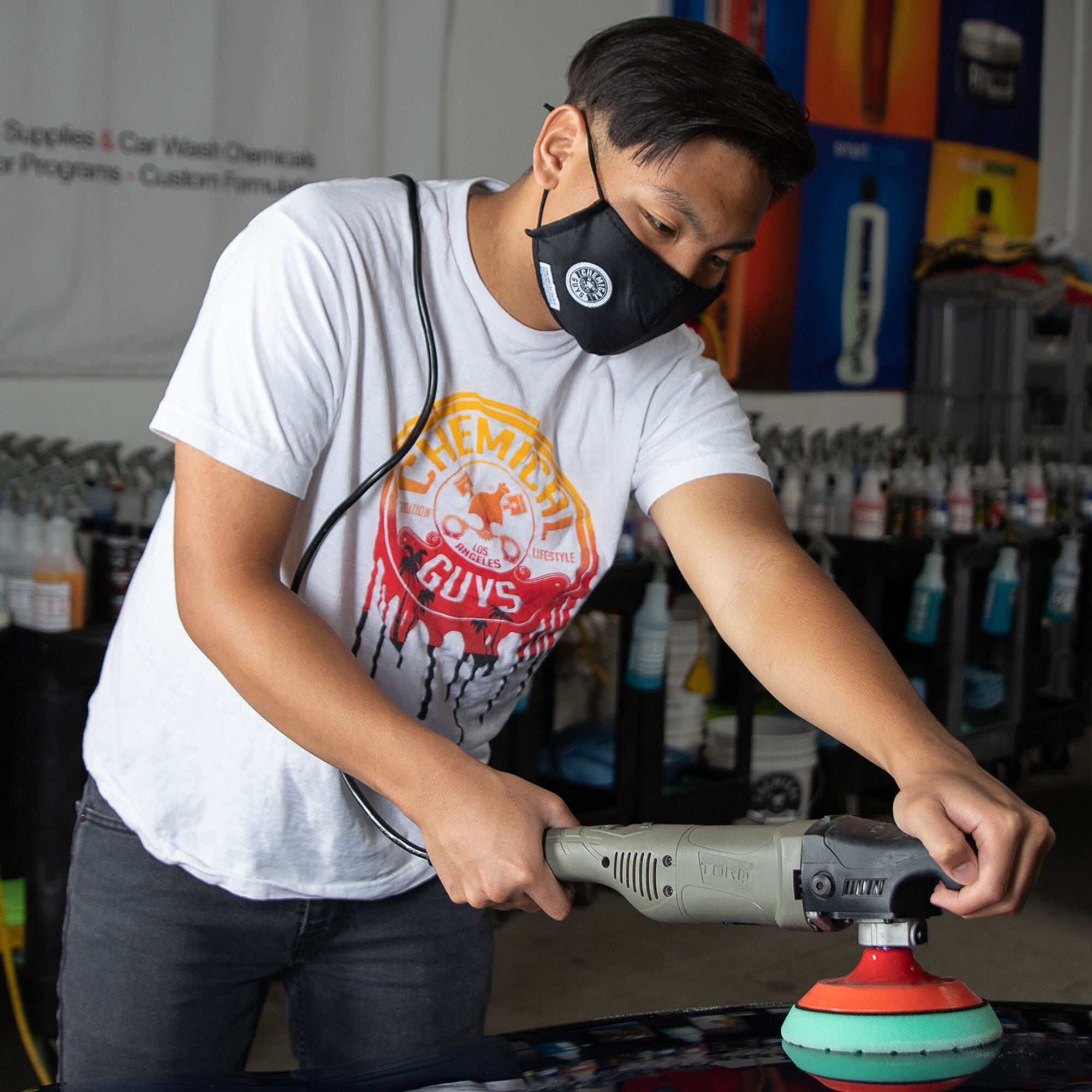 chemical-guys-masque-coton-noir-lavable-r-glable image 7