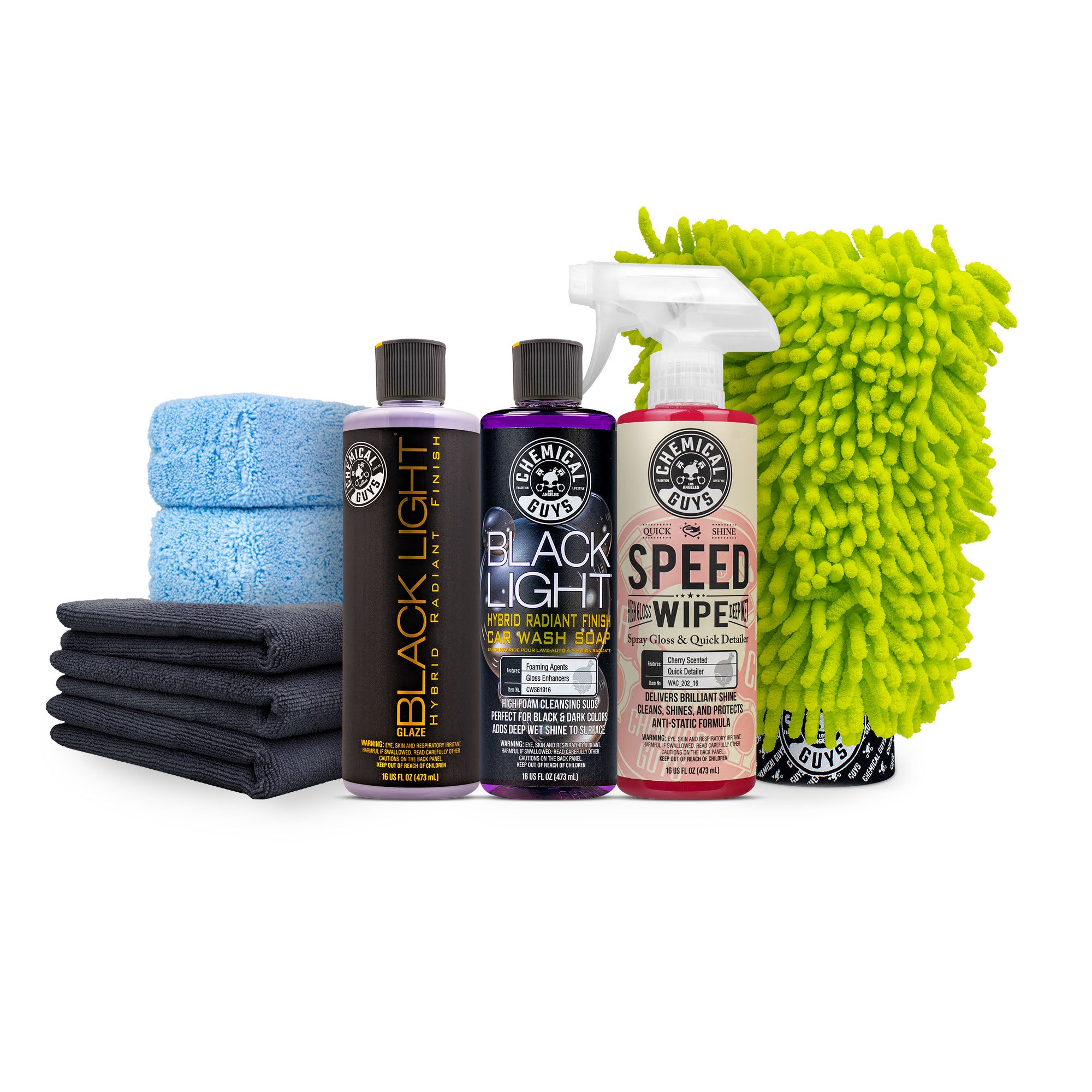 chemical-guys-black-car-wash-glaze-detail-deluxe-kit-auto-noire image 1