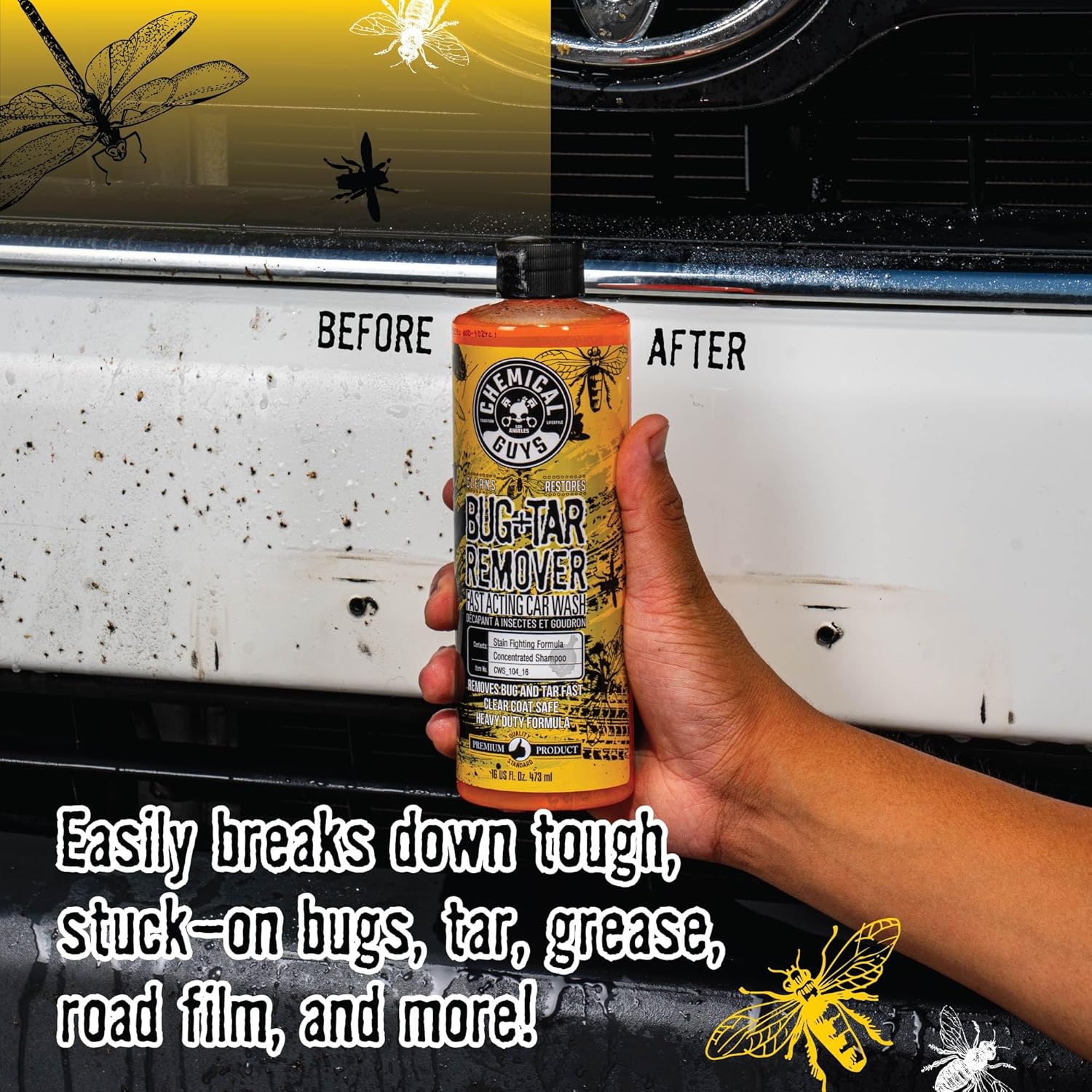 chemical-guys-bug-tar-remover-shampoing-auto-anti-insectes-473-ml image 3