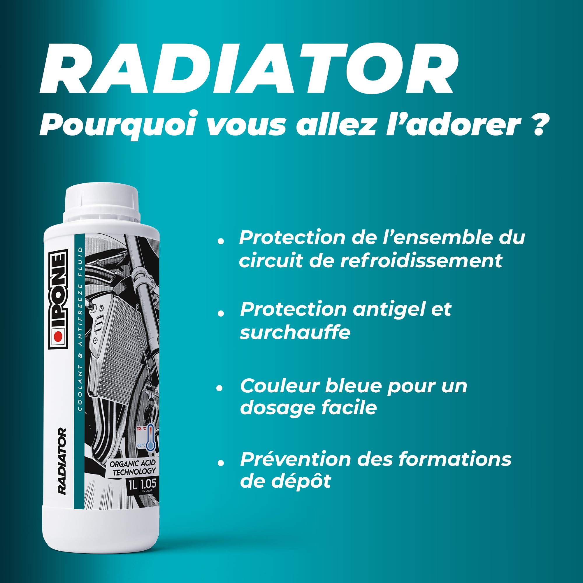 ipone-maintenance-refroidissement-radiator-liquide-bleu-1-l image 2
