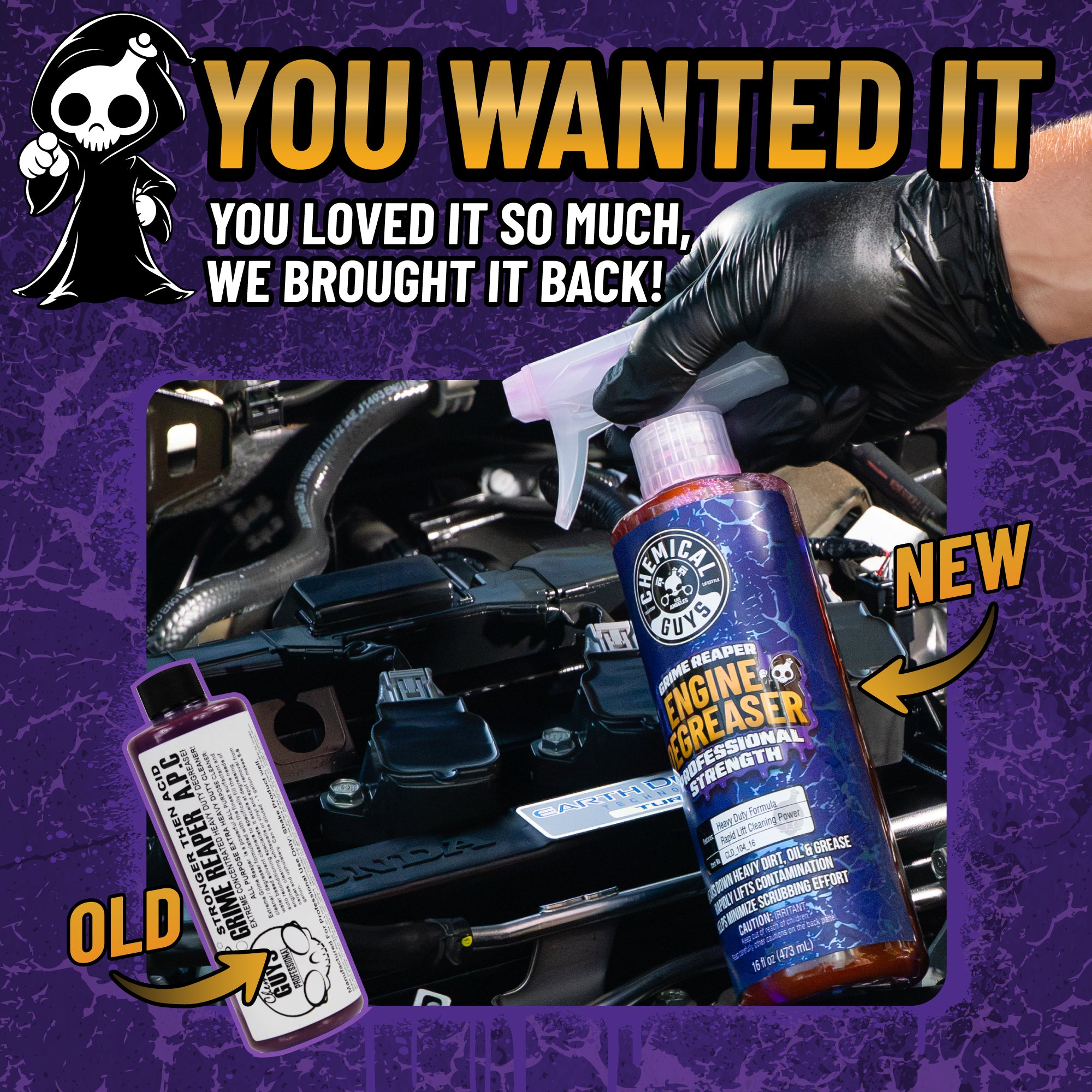 chemical-guys-grime-reaper-d-graissant-moteur-puissant-16-oz image 8