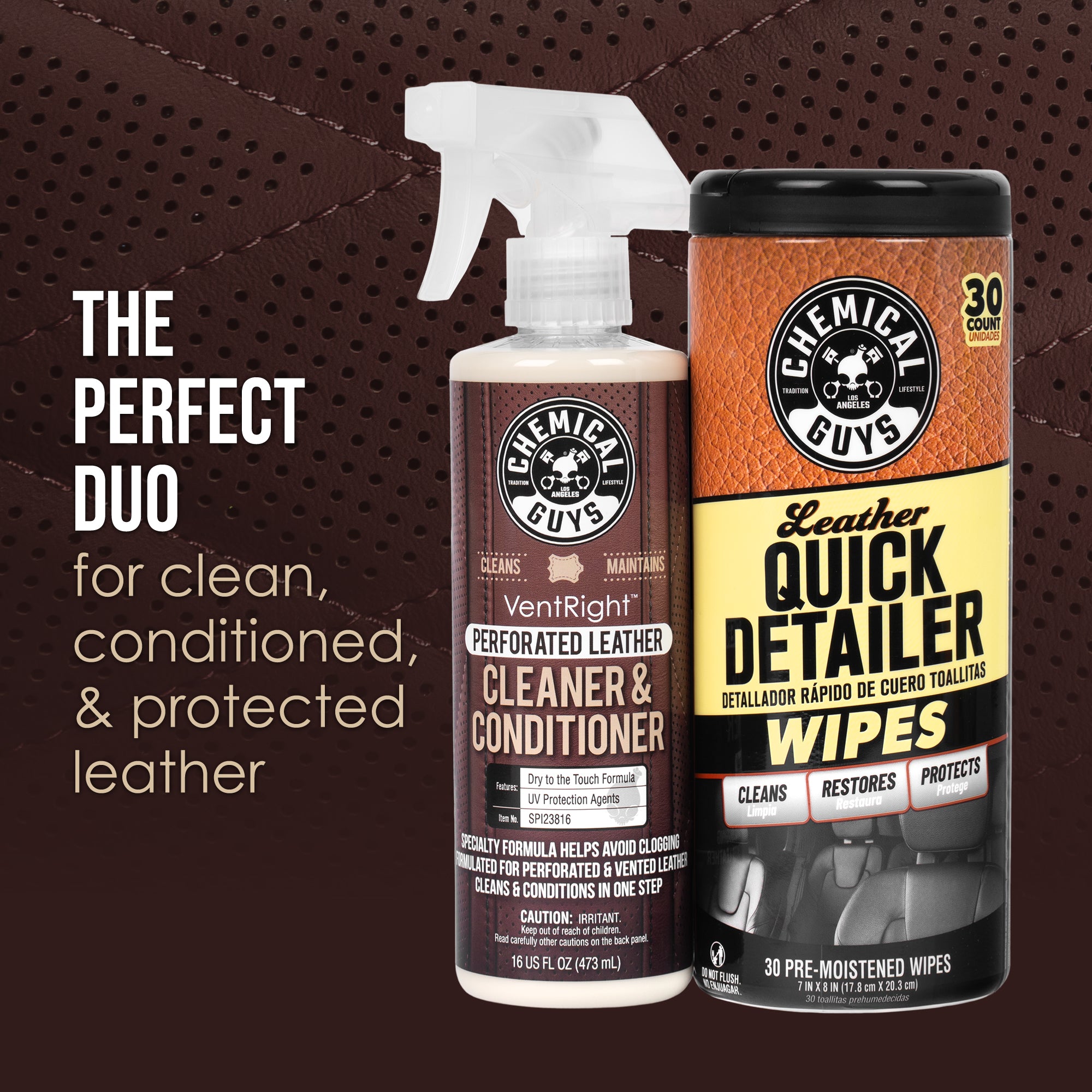 chemical-guys-leather-kit-cuir-perfor-lingettes-auto image 2