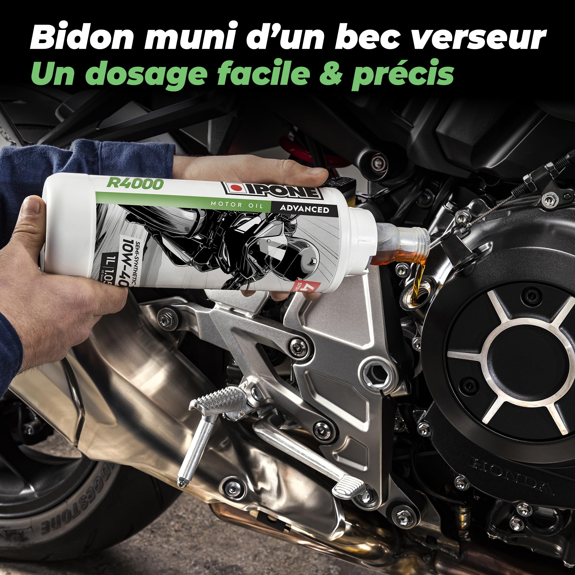 ipone-r4000-huile-moteur-moto-4t-10w40-4l-semi-synth-tique image 5