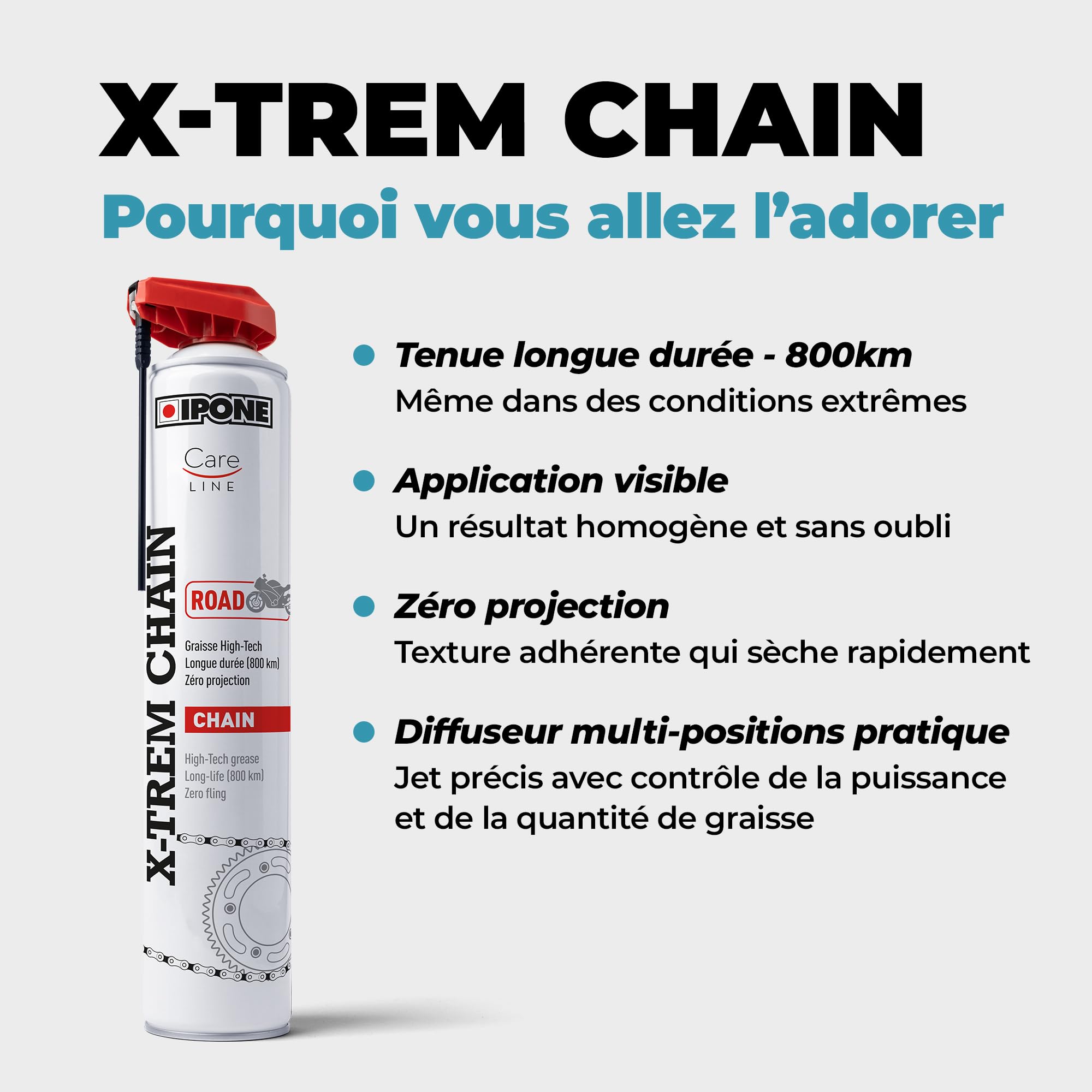 ipone-x-trem-chain-road-graisse-cha-ne-moto-route-250-ml-800-km image 2
