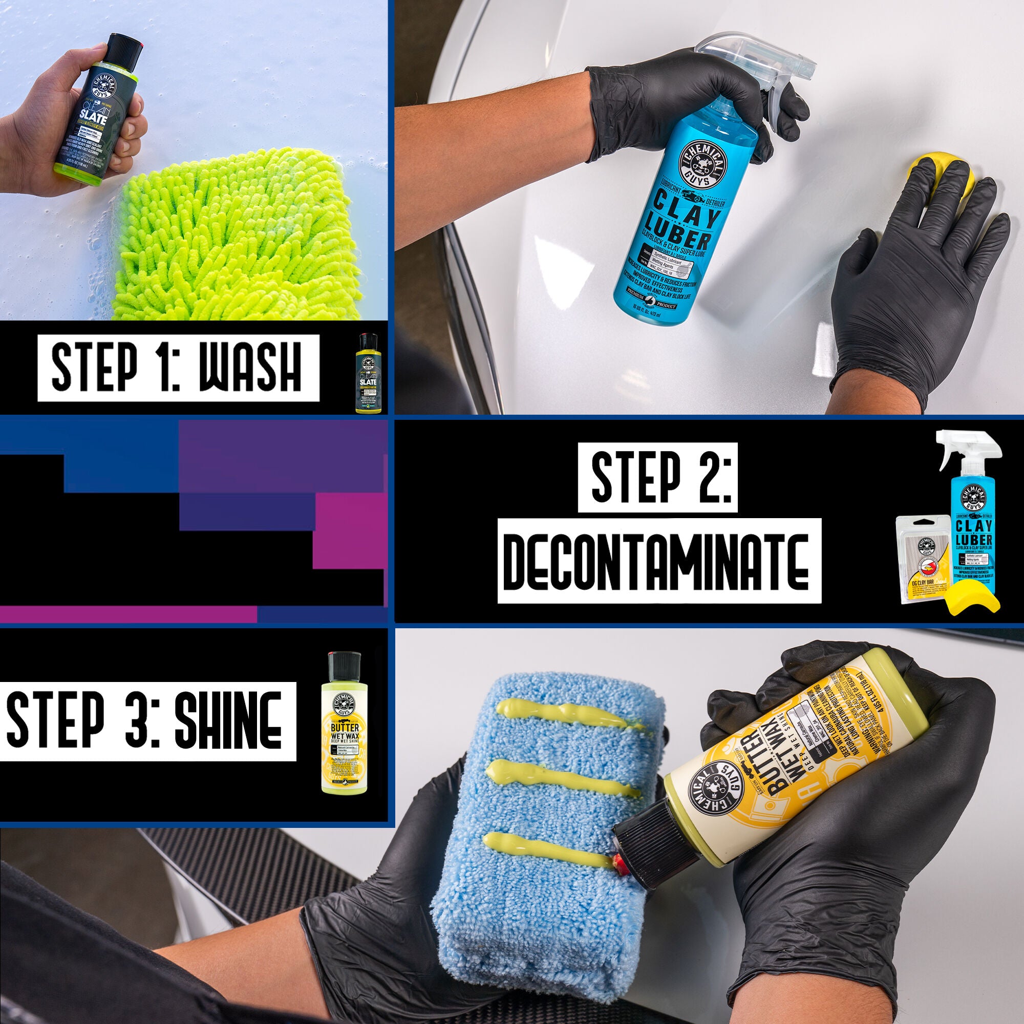 chemical-guys-complete-clay-system-kit-d-contamination-peinture image 3