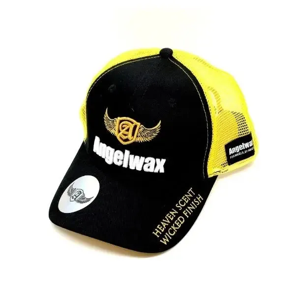 angelwax-baseball-cap-casquette-baseball-noire-brod-e image 1