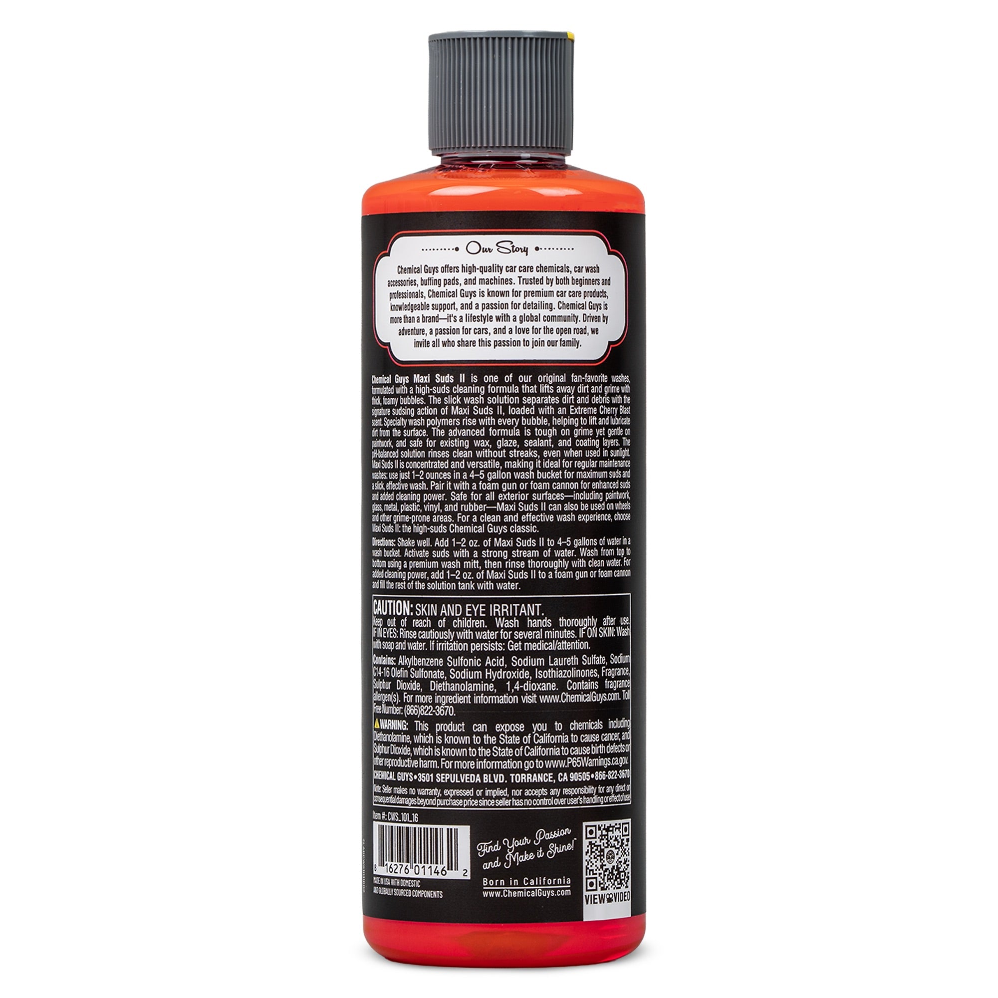 chemical-guys-maxi-suds-ii-shampoing-auto-cerise-16-oz image 8