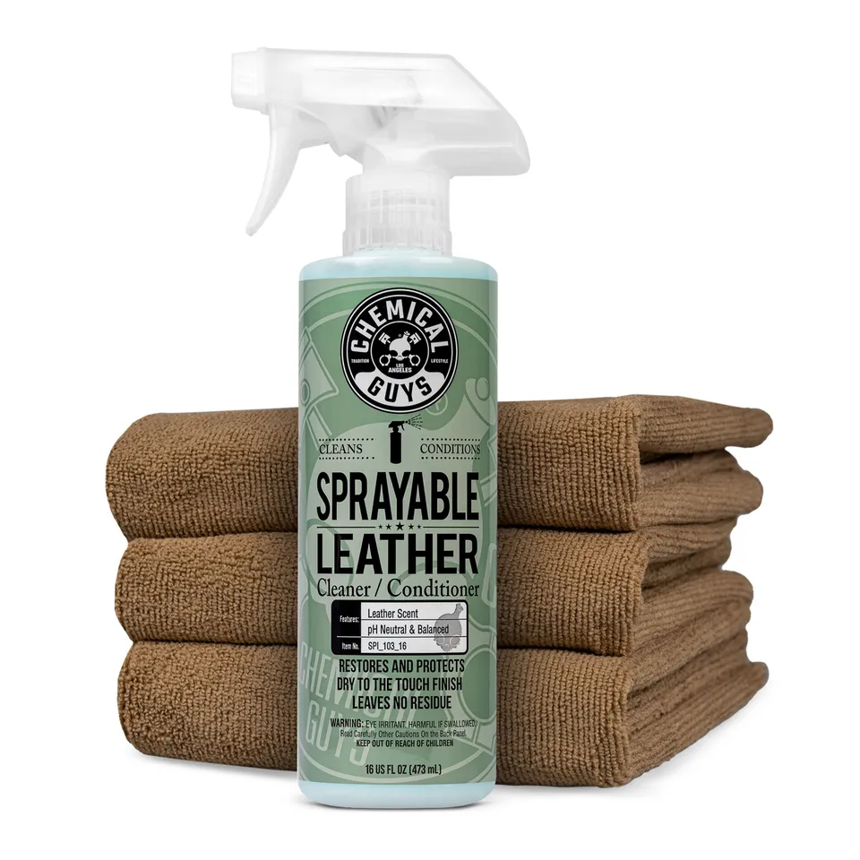 chemical-guys-leather-kit-soin-cuir-spray-microfibres image 1