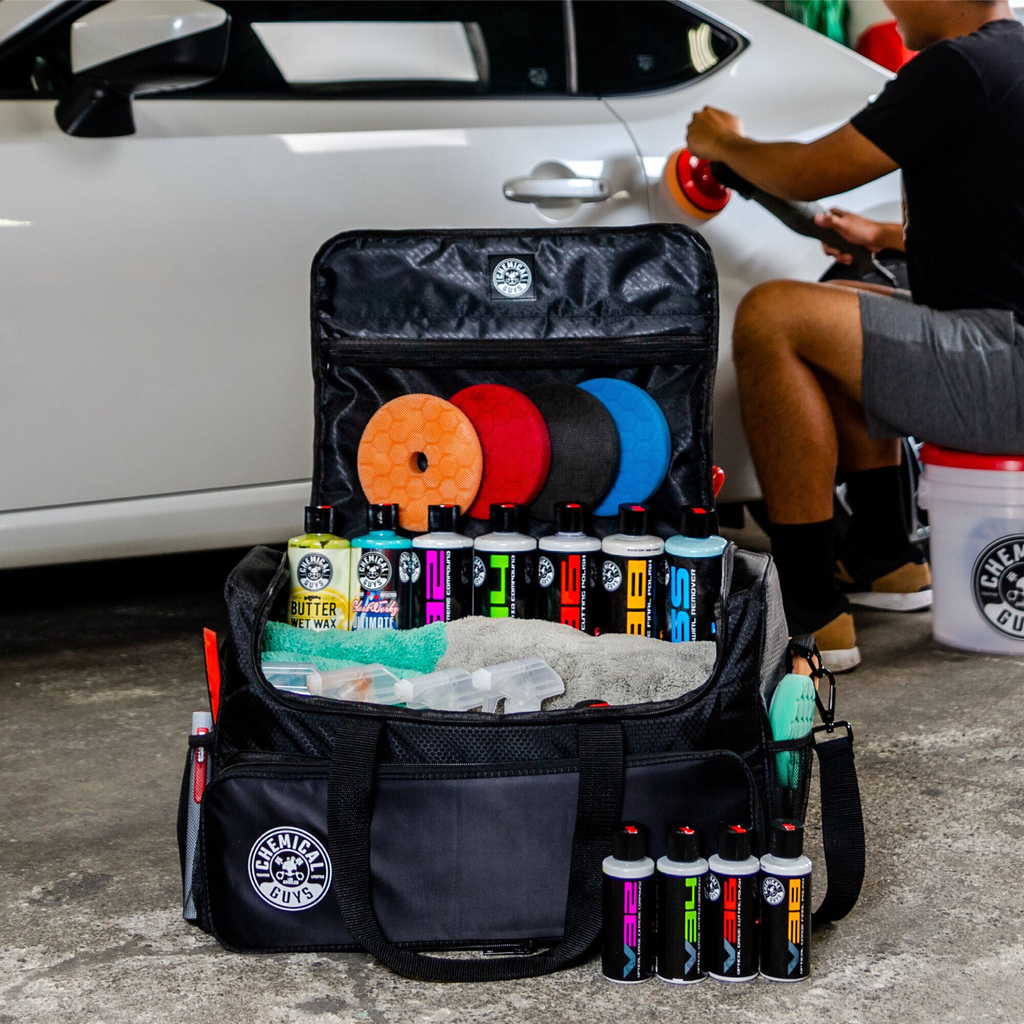 chemical-guys-arsenal-range-sac-coffre-detailing-poche-polisseuse image 5