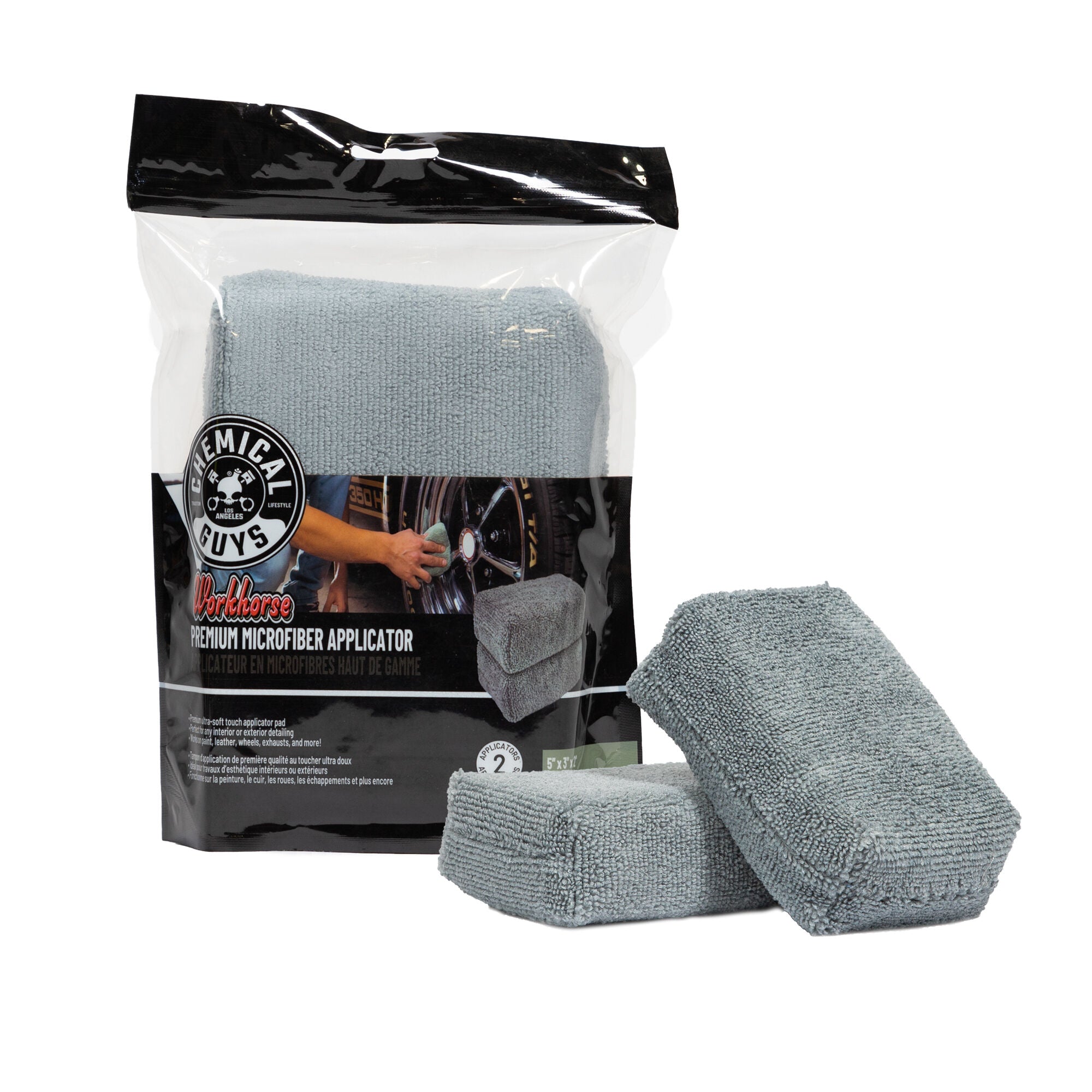 chemical-guys-workhorse-applicateur-microfibre-cire-gris image 3