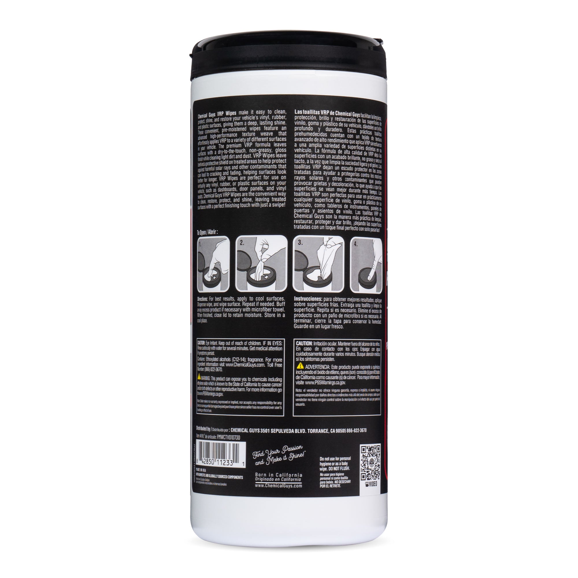 chemical-guys-vrp-trim-protectant-lingettes-auto-plastique-brillant image 7