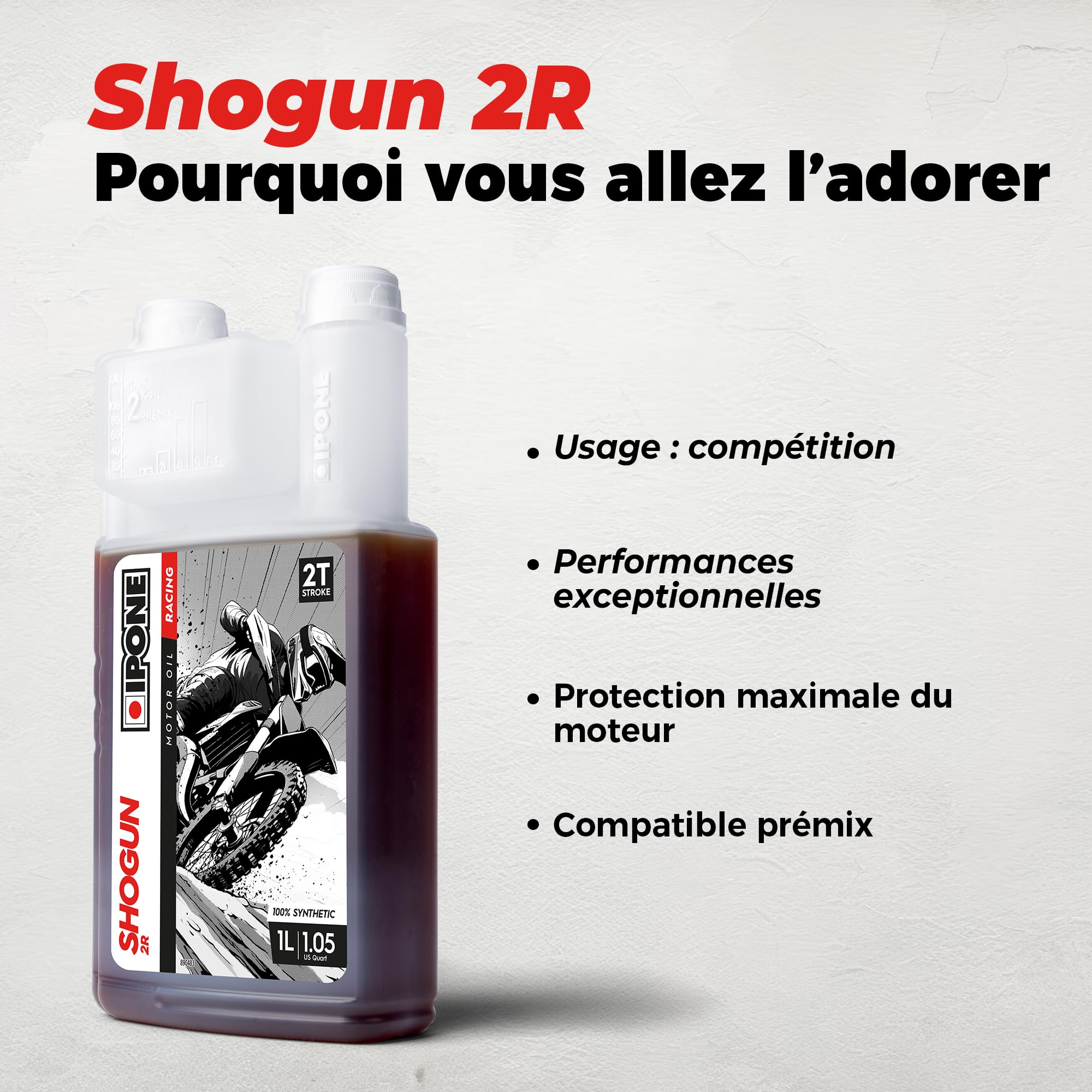 ipone-shogun-2r-huile-moteur-2-temps-1-l-racing image 2