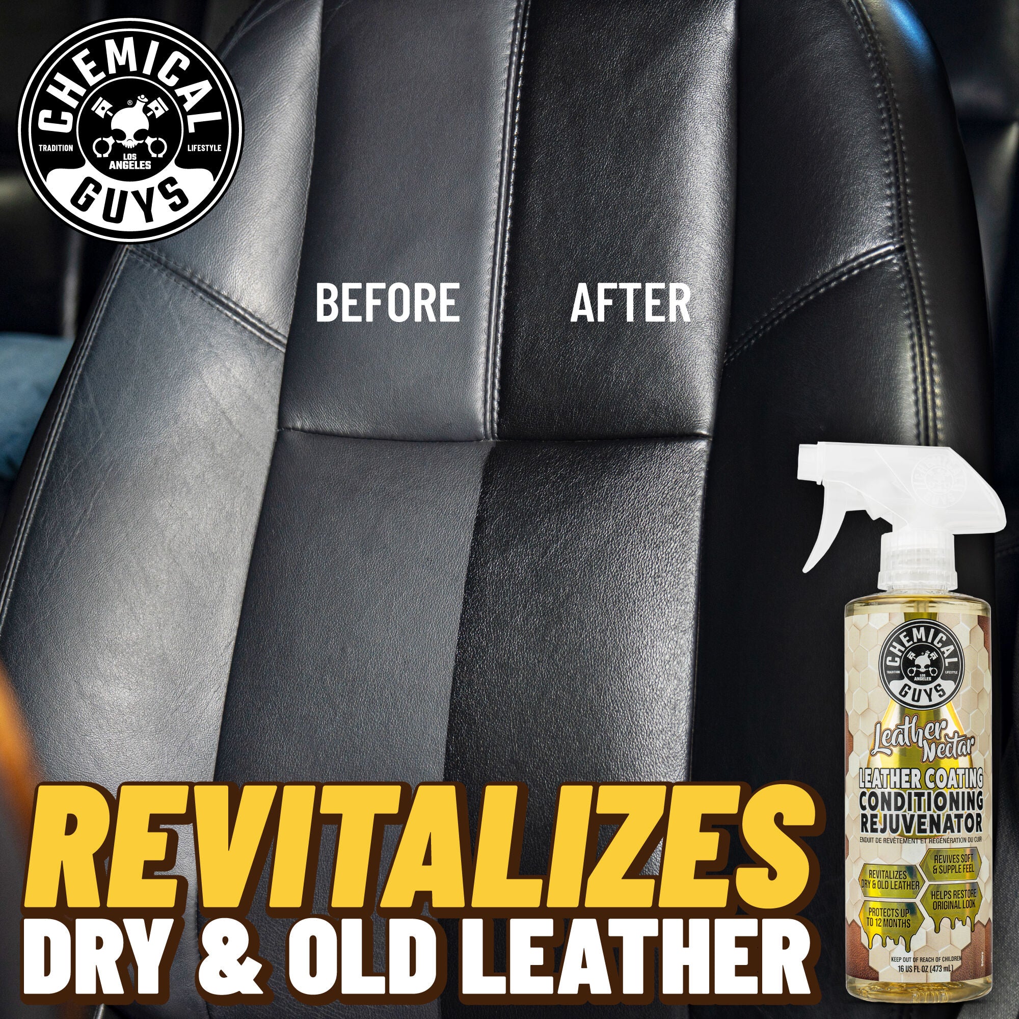 chemical-guys-leather-nectar-soin-cuir-auto-16-oz-r-novateur image 2