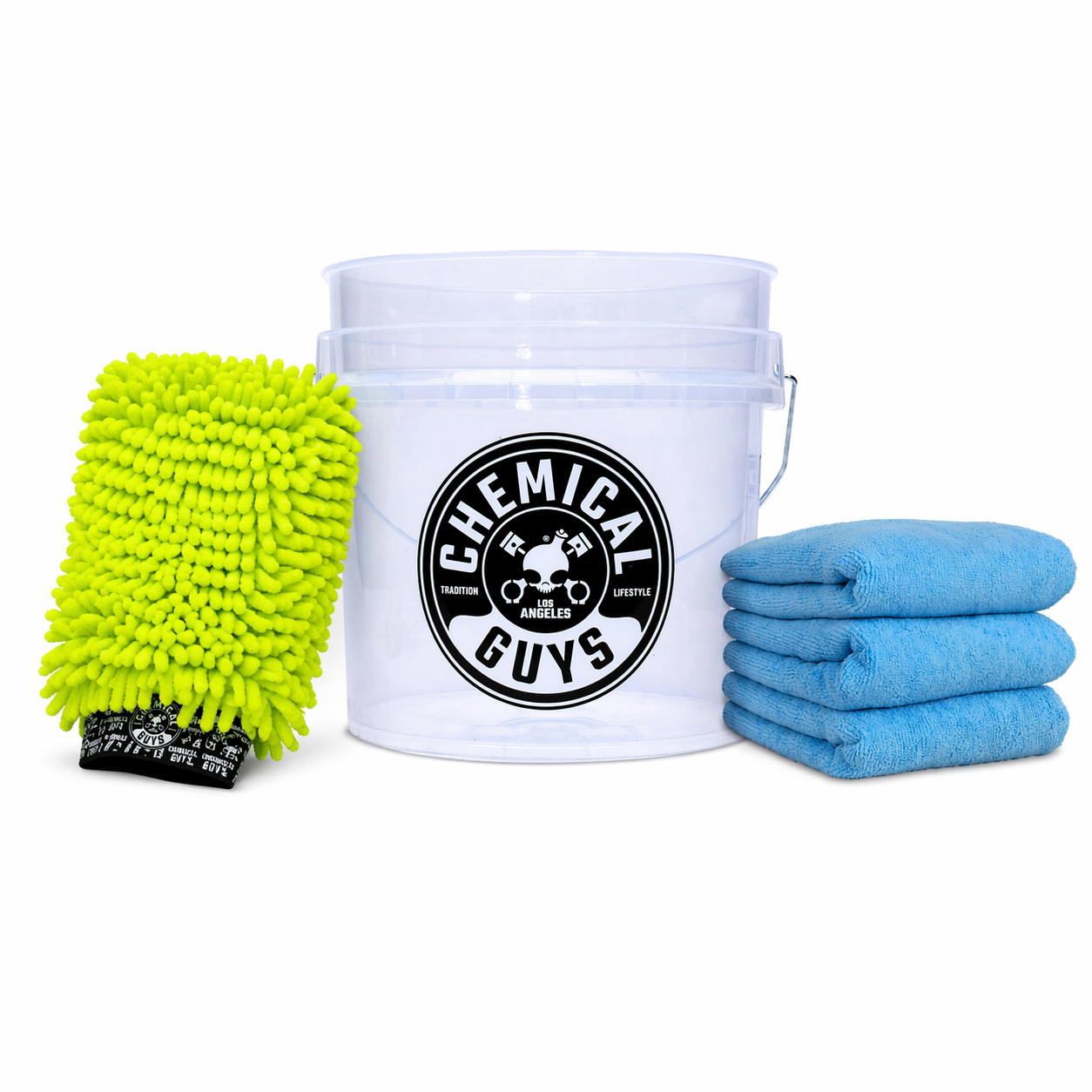chemical-guys-car-wash-kit-lavage-gant-seau-microfibres image 2