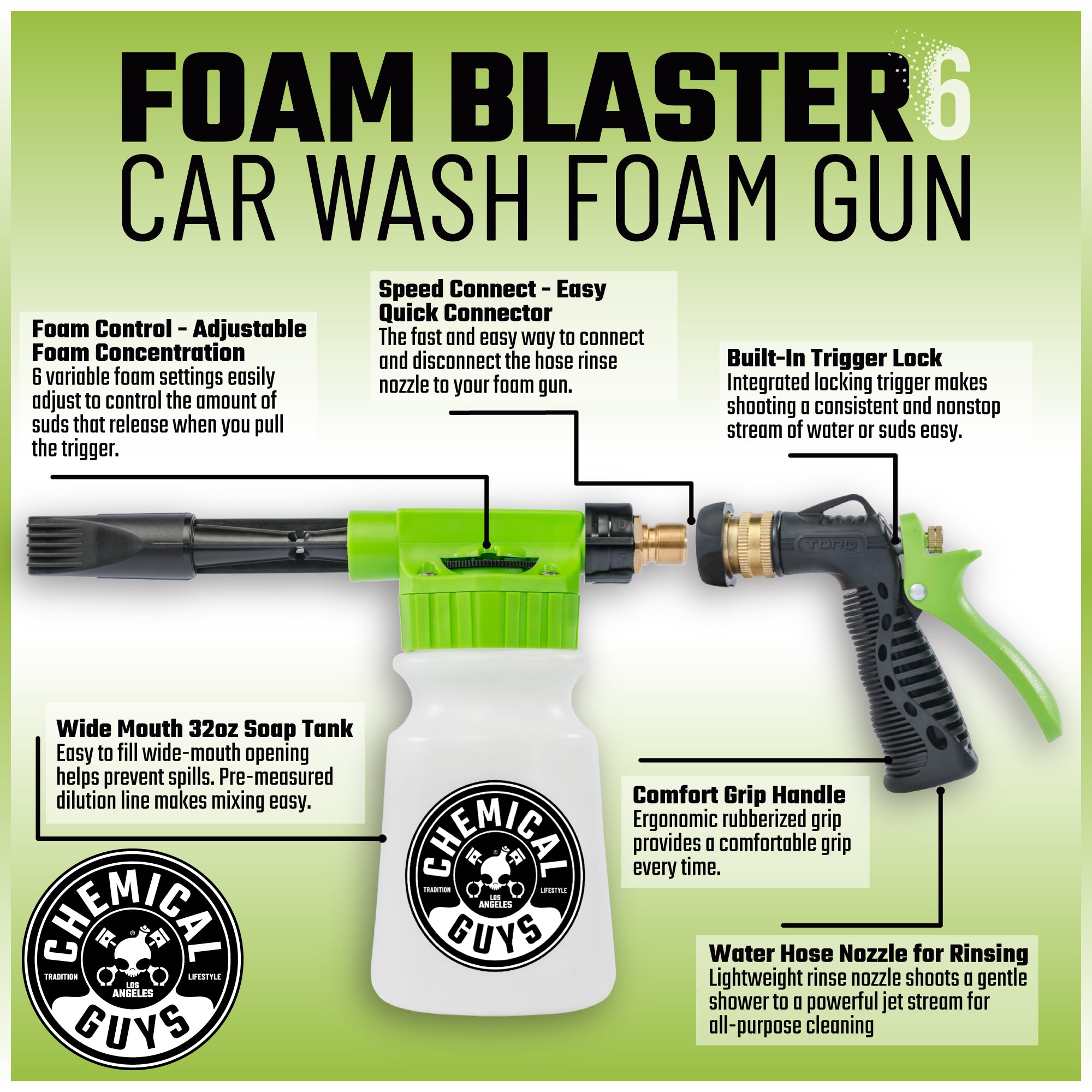 chemical-guys-torq-foam-blaster-6-pistolet-mousse-tuyau image 4