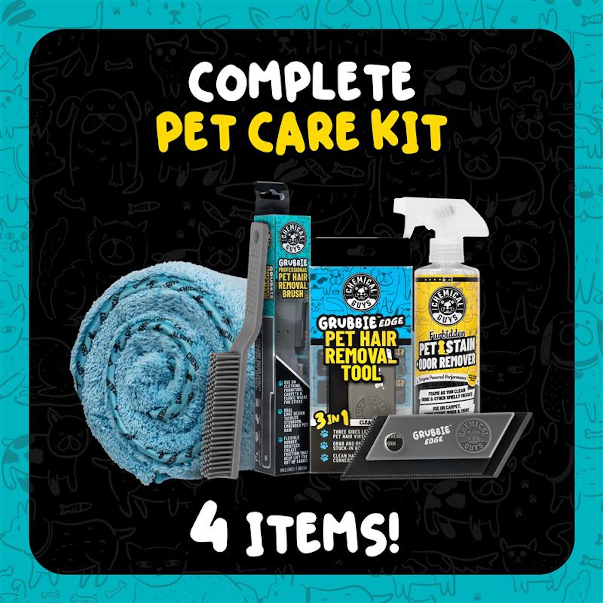 chemical-guys-interior-pet-mess-kit-poils-animaux-voiture-enzyme image 2