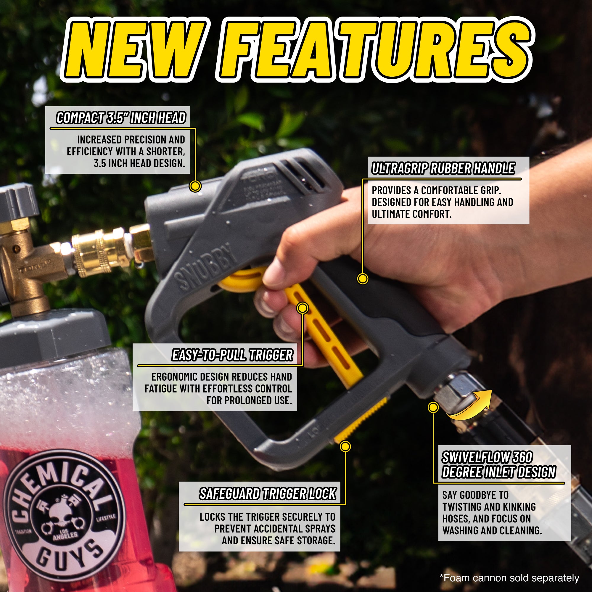chemical-guys-torq-snubby-pistolet-lavage-auto-canon-mousse image 4