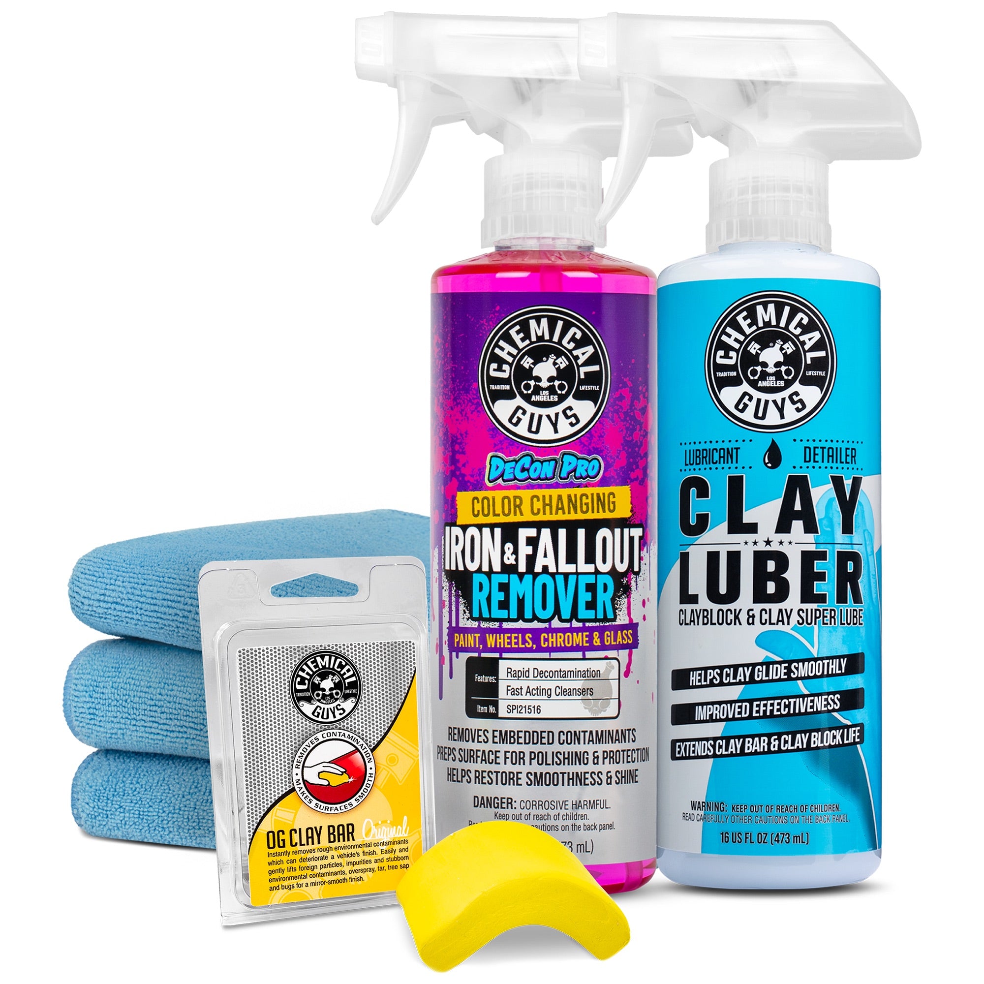 chemical-guys-prep-kit-d-contamination-clay-bar-peinture image 1