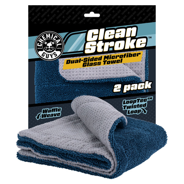 chemical-guys-cleanstroke-chiffon-vitre-microfibre-lot-2-sans-trace image 1