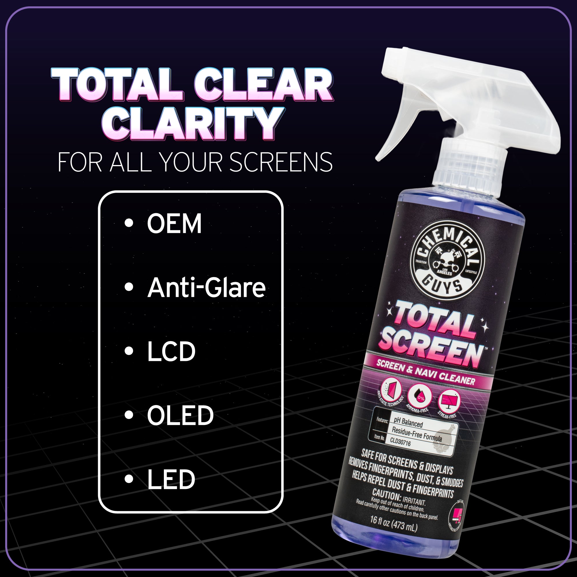 chemical-guys-total-screen-nettoyant-cran-auto-microfibre image 5