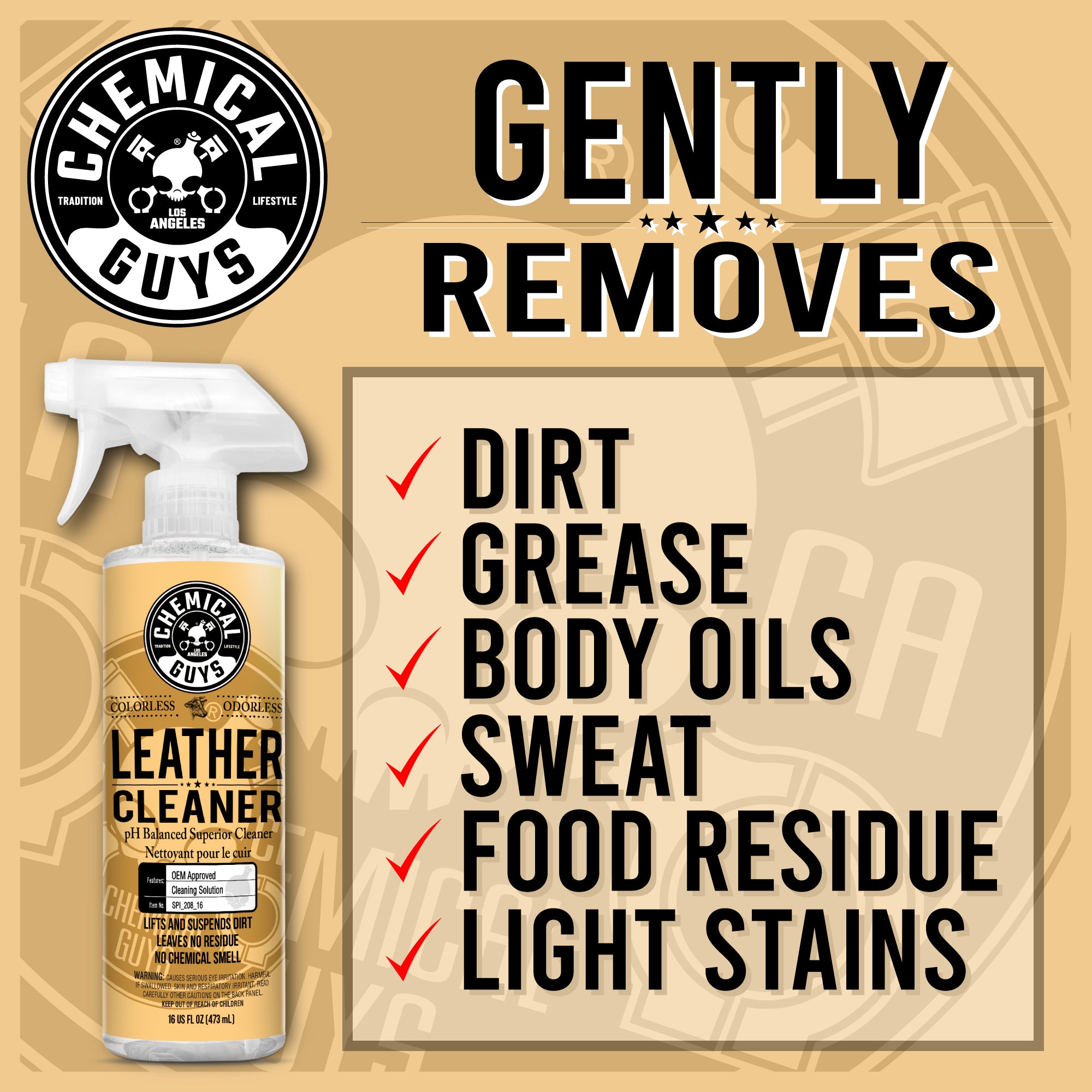 chemical-guys-leather-cleaner-nettoyant-cuir-auto-473-ml image 2