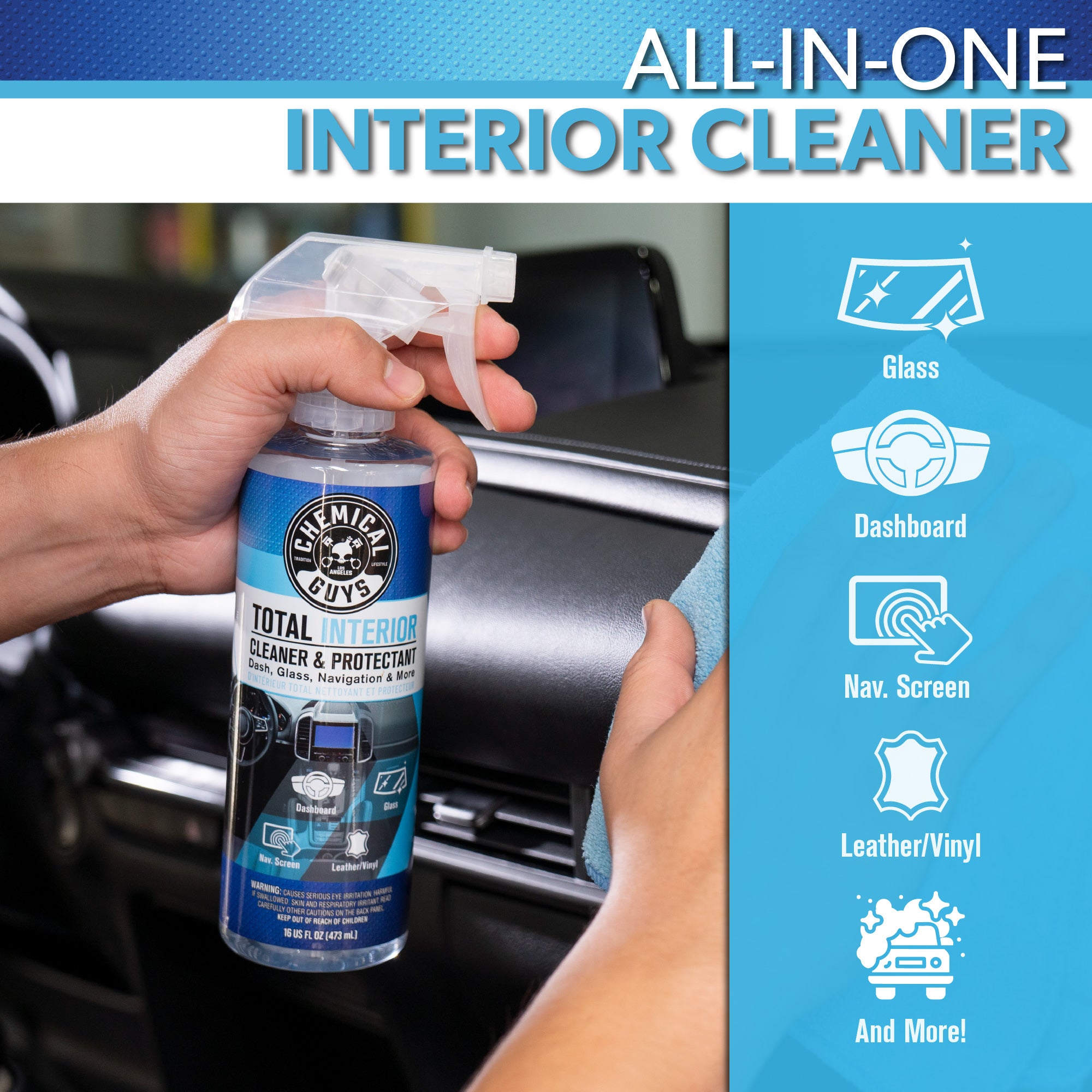 chemical-guys-total-interior-spray-habitacle-baby-powder-16-oz image 2