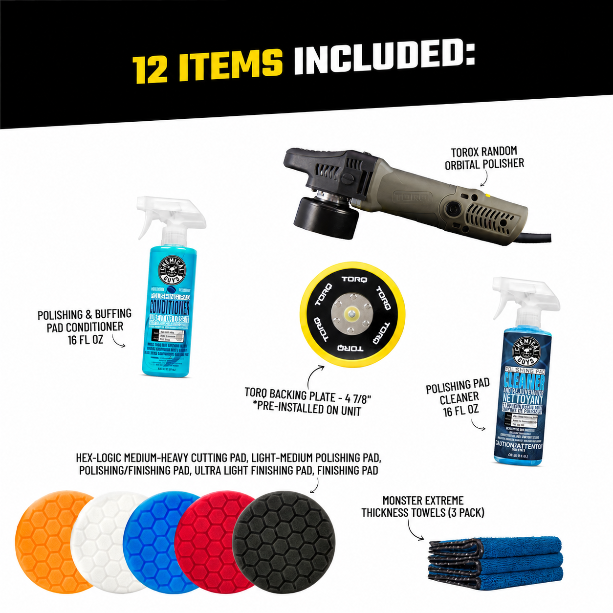 chemical-guys-kits-torqx-complete-kit-12-polisseuse-orbitale image 2