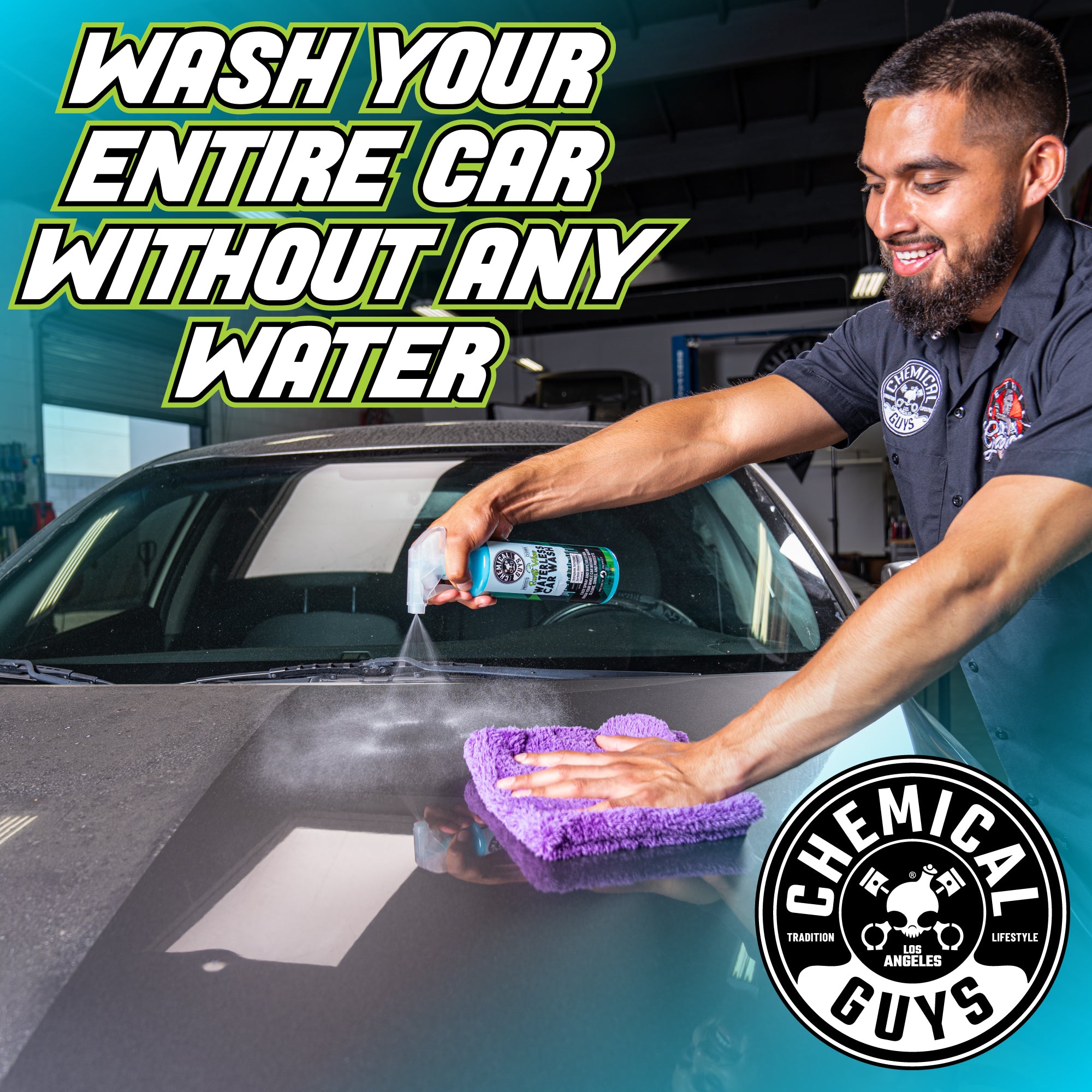 chemical-guys-swift-wipe-lavage-sans-eau-spray-16-oz-classic image 2