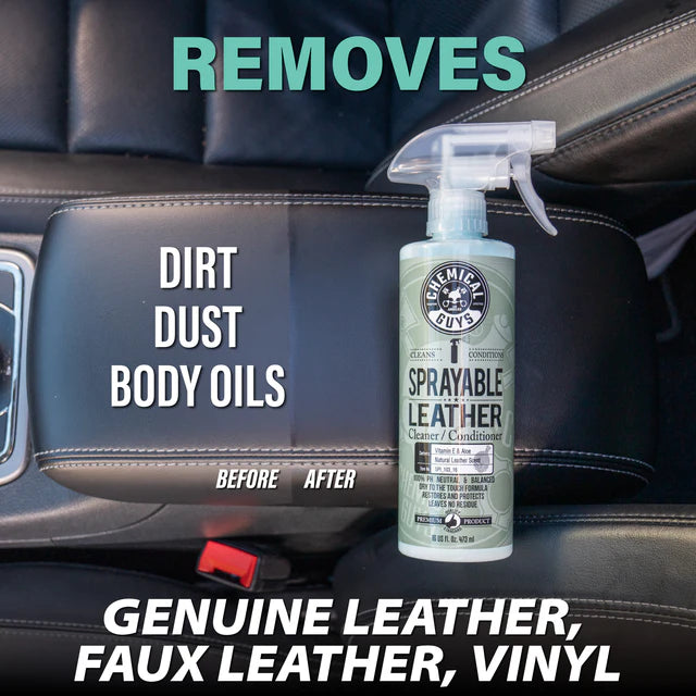 chemical-guys-sprayable-kit-nettoyant-cuir-auto-gallon-brosse image 2