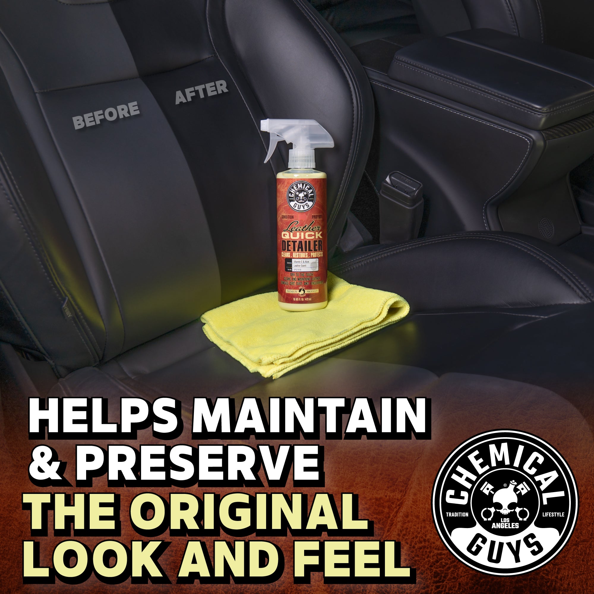 chemical-guys-leather-quick-detailer-nettoyant-cuir-mat-473-ml image 2