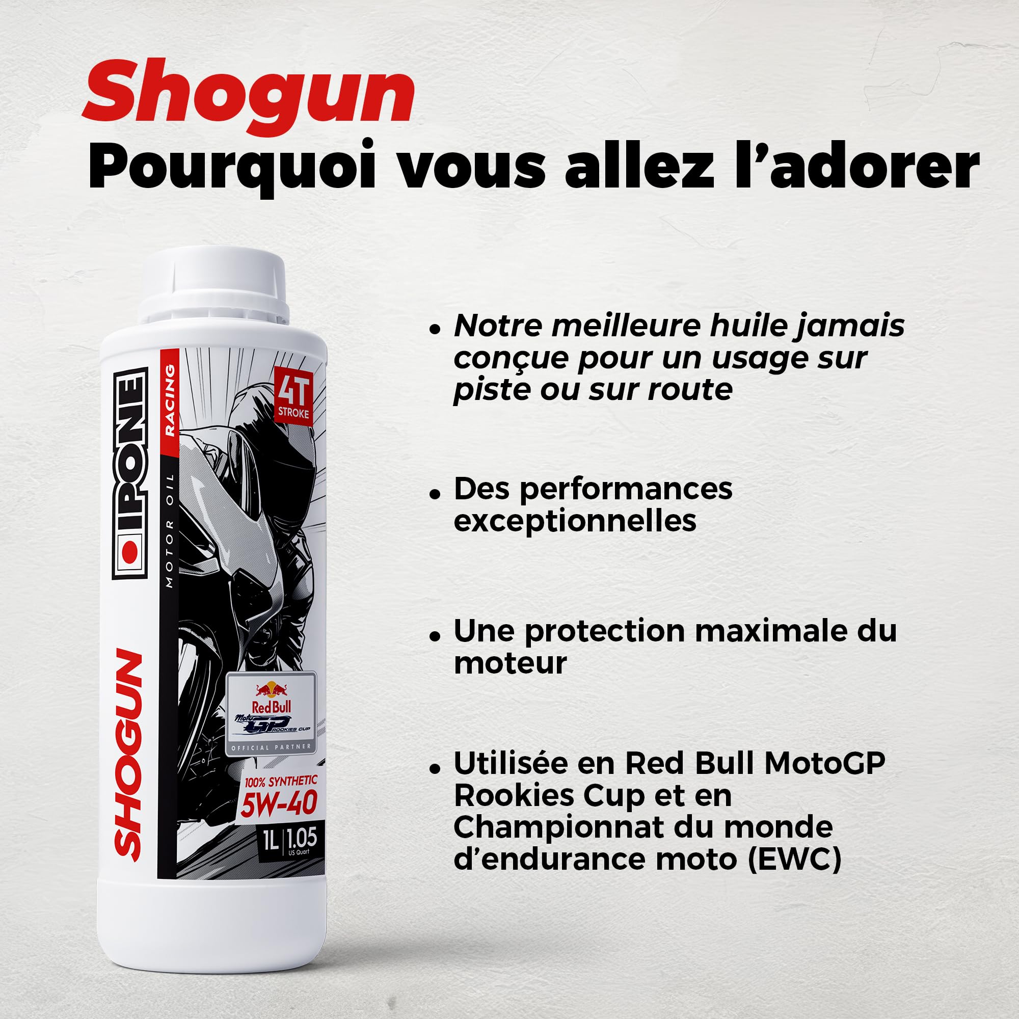 ipone-shogun-5w40-huile-moto-4-temps-100-synth-tique-1-l image 2