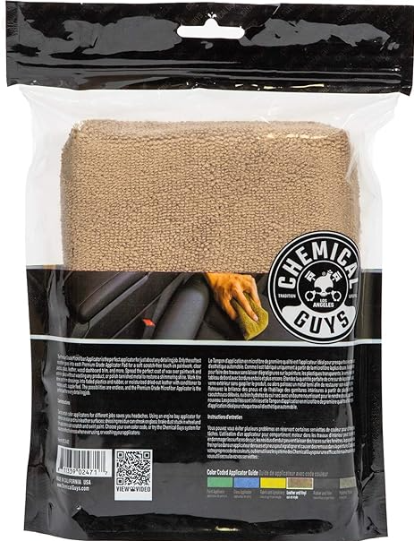 chemical-guys-workhorse-applicateur-microfibre-cire-gris image 4
