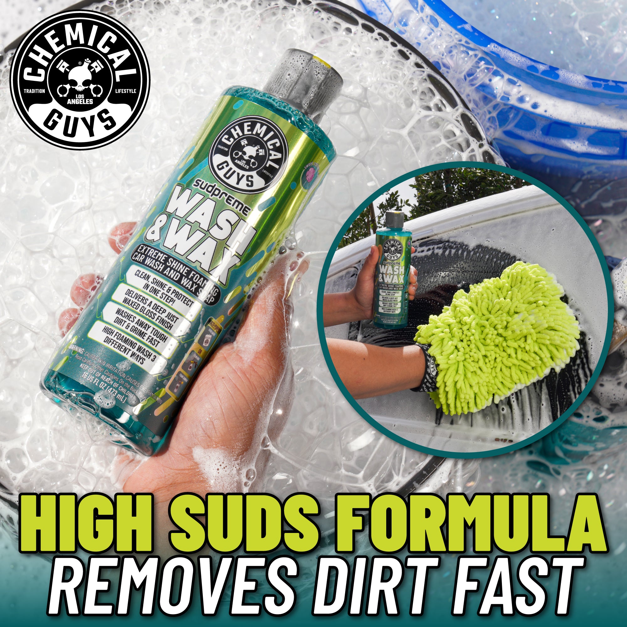 chemical-guys-sudpreme-shampoing-voiture-cire-carnauba-16-oz image 4