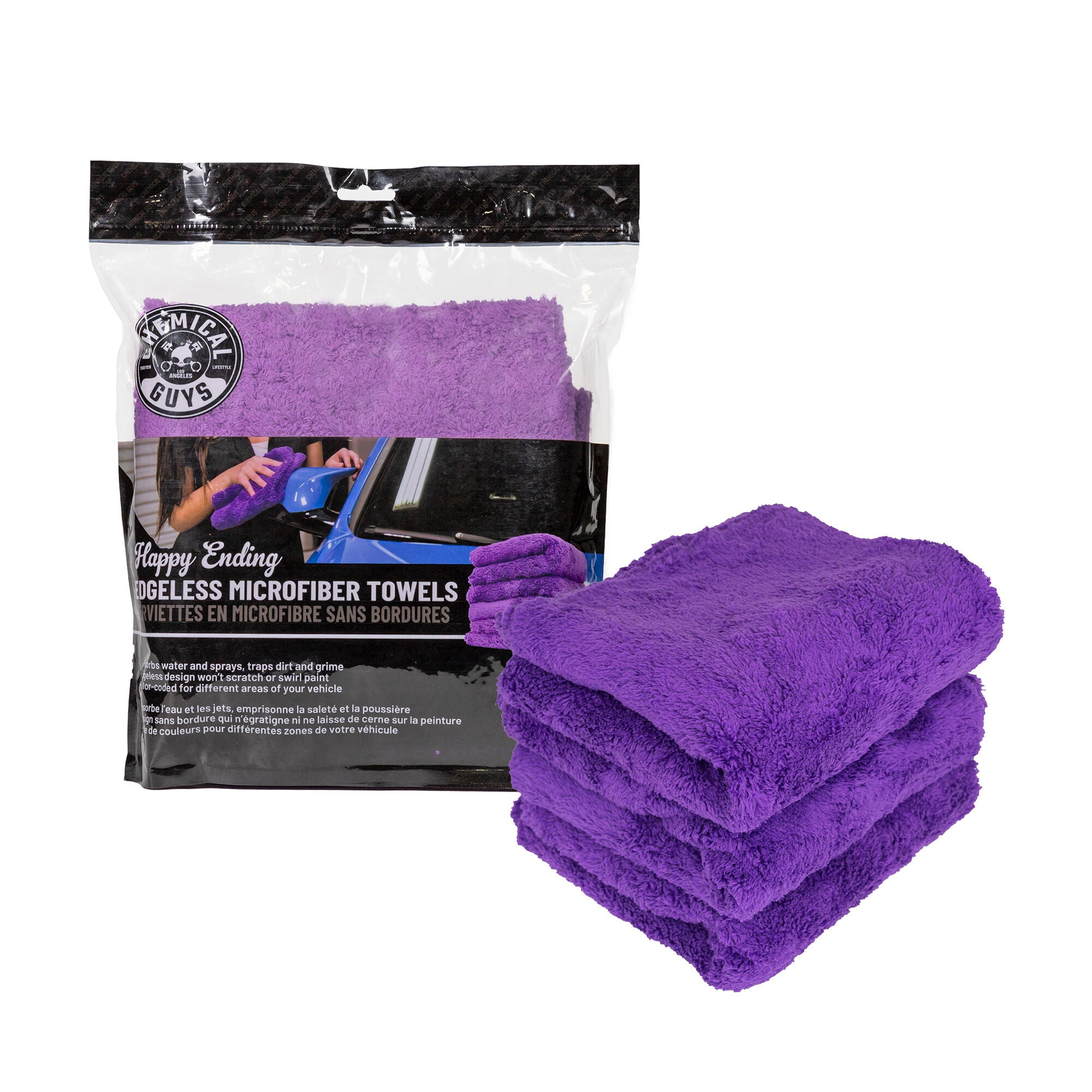 chemical-guys-happy-ending-chiffon-microfibre-3-pack-violet image 5