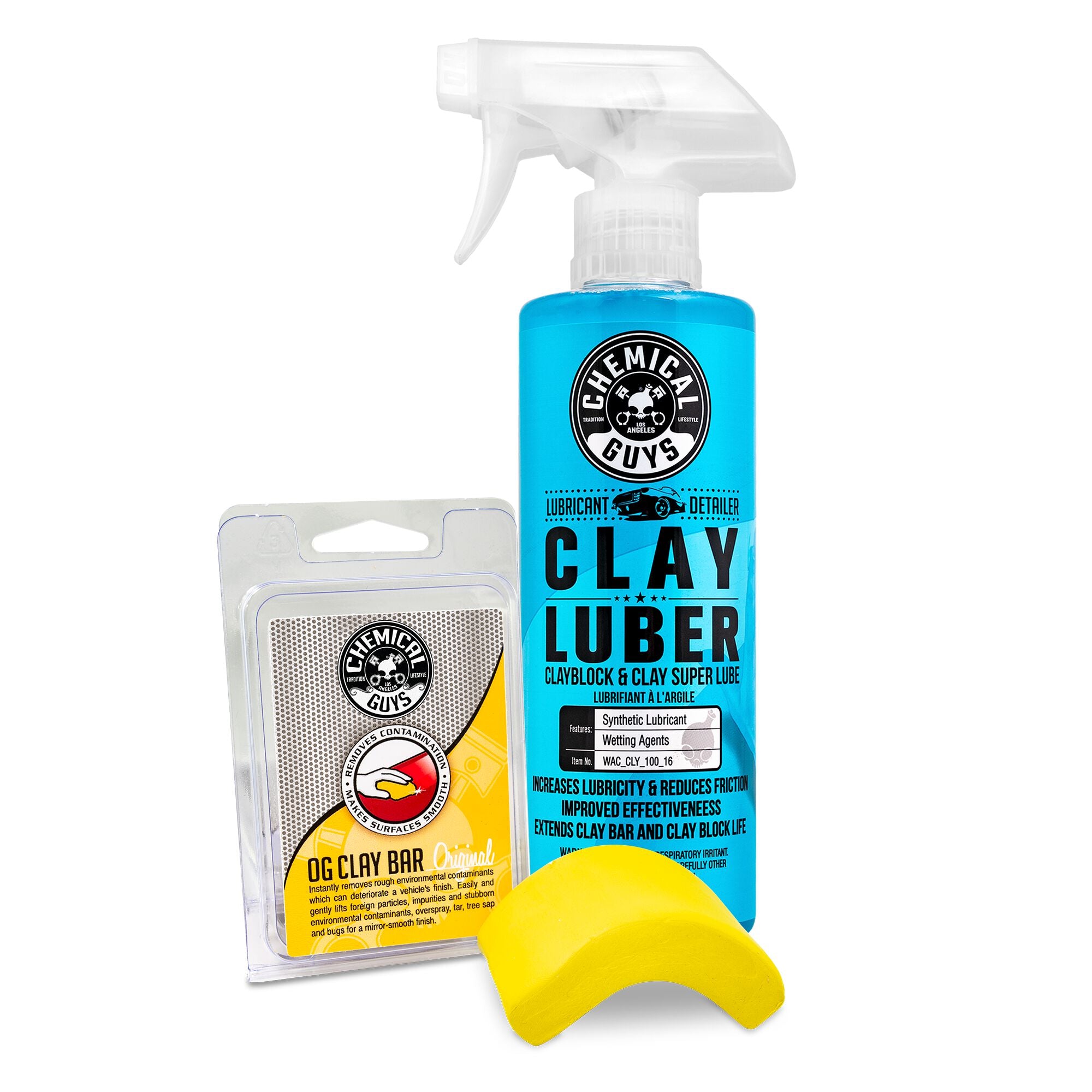 chemical-guys-clay-bar-kit-barre-d-argile-grain-fin-moyen image 1