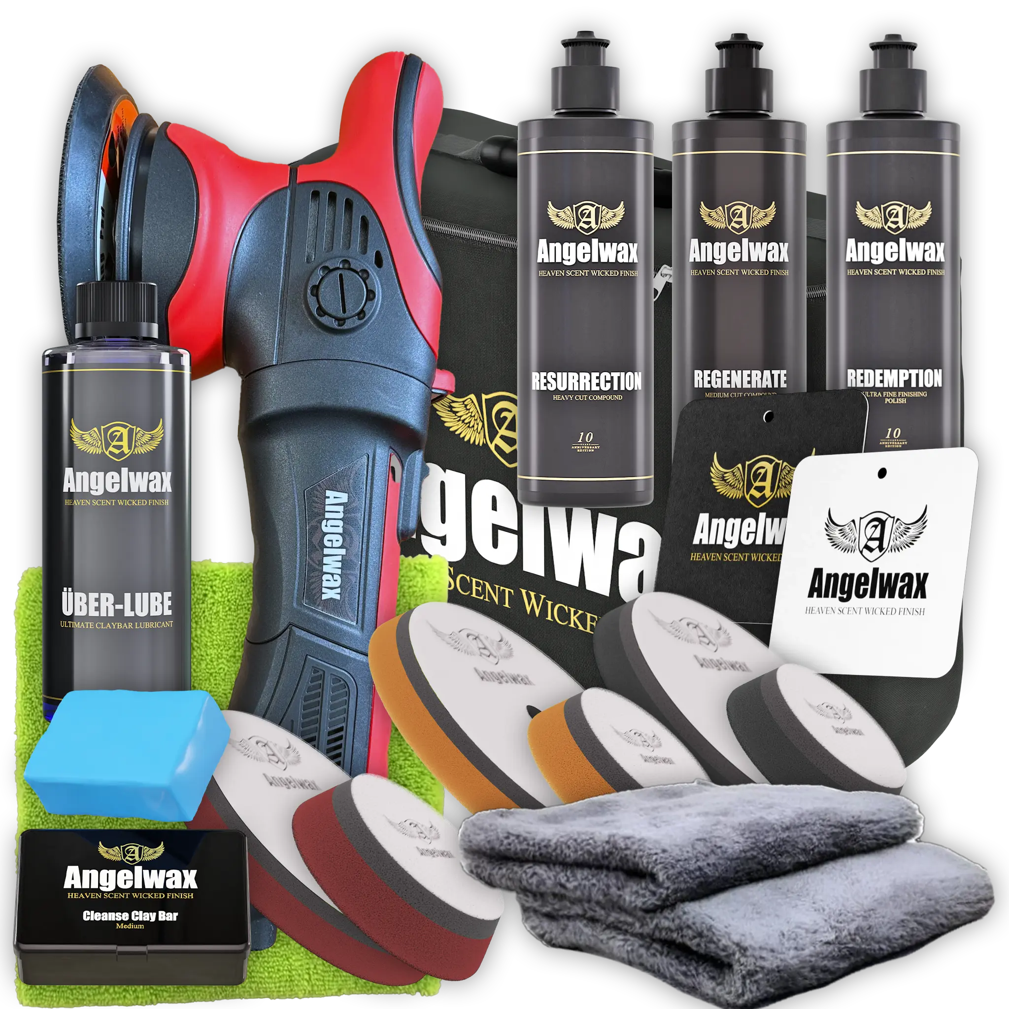 angelwax-flex-daz-9-pro-polisseuse-orbitale-kit-complet image 1