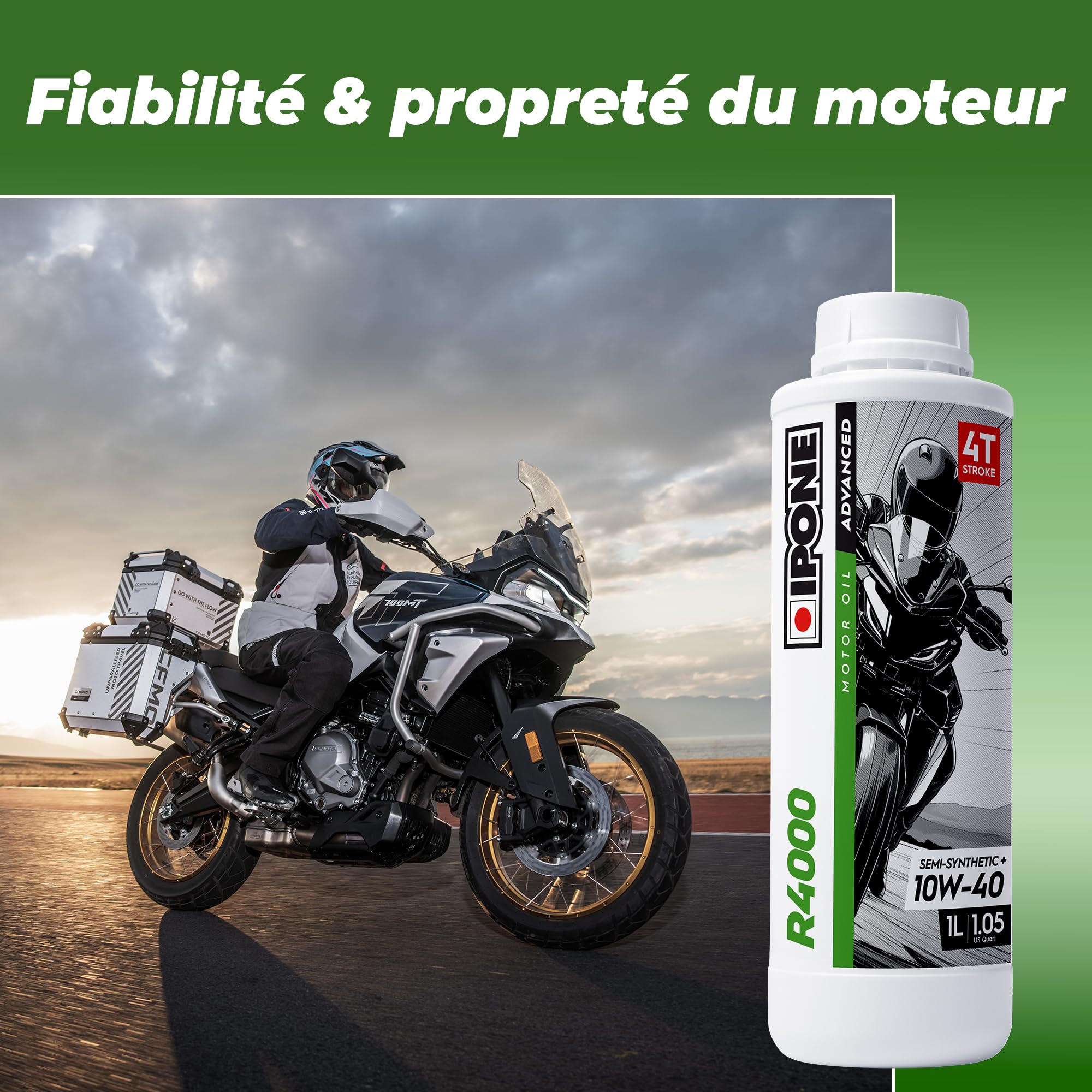 ipone-r4000-huile-moteur-moto-4t-10w40-4l-semi-synth-tique image 4