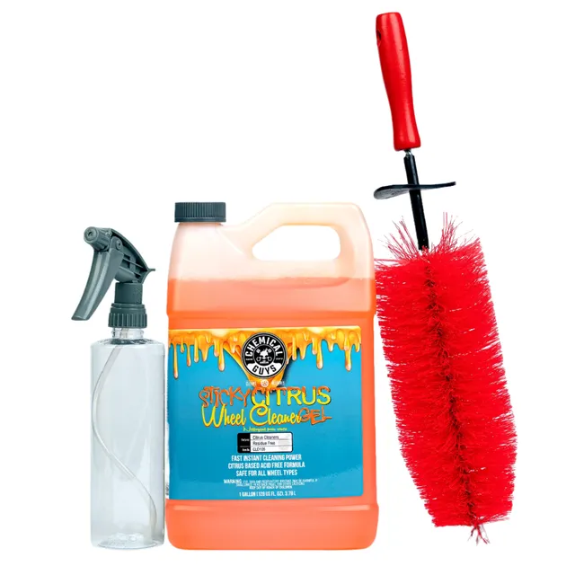 chemical-guys-sticky-citrus-spray-bundle-kit-jantes-brosse-red-rocket image 1