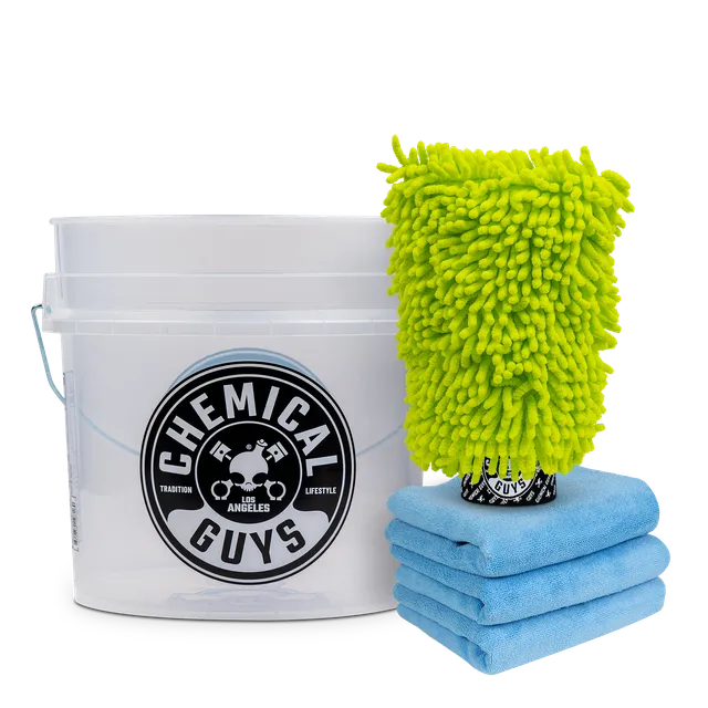 chemical-guys-car-wash-kit-lavage-gant-seau-microfibres image 1