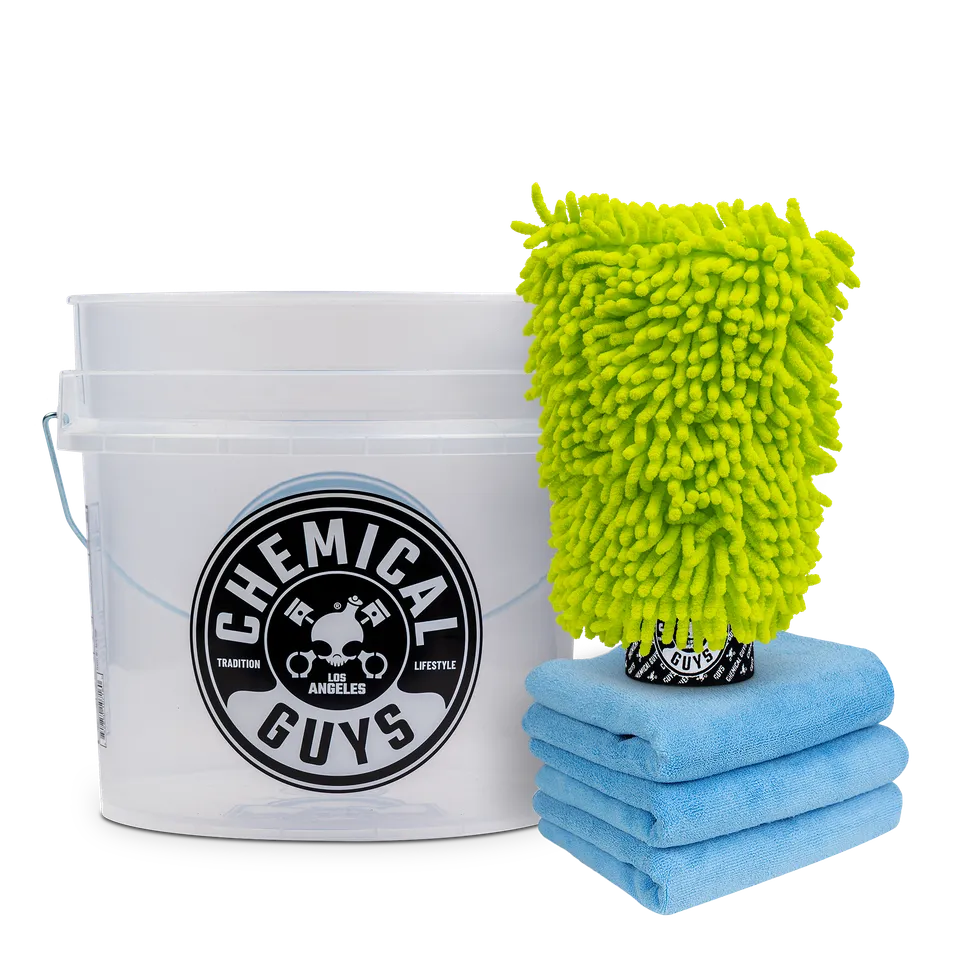 chemical-guys-car-wash-kit-lavage-gant-seau-microfibres image 1