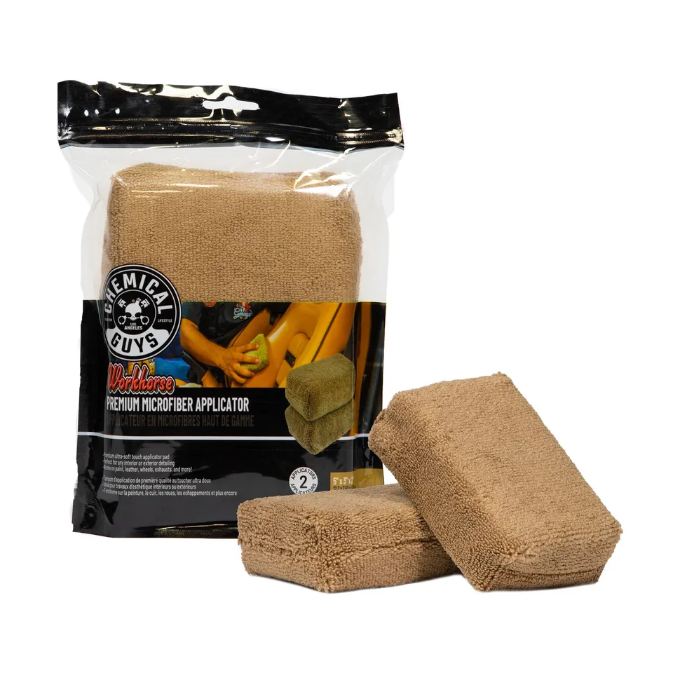 chemical-guys-workhorse-applicateur-microfibre-cire-gris image 1