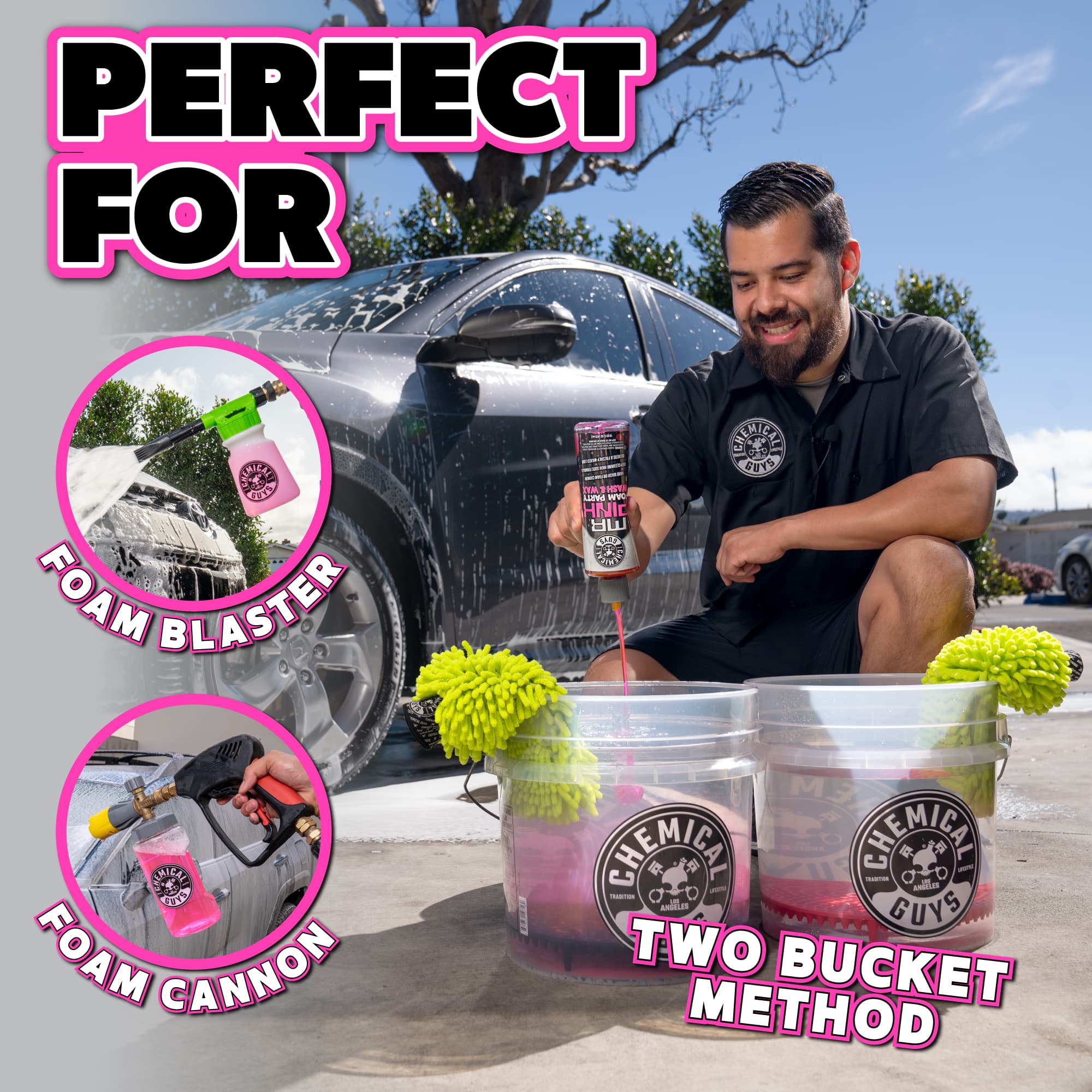 chemical-guys-mr-pink-foam-party-shampoing-auto-mousse-cire-16-oz image 5