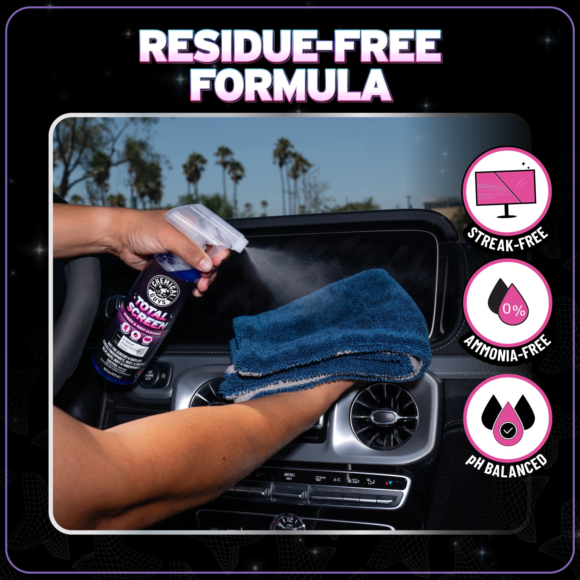 chemical-guys-total-screen-nettoyant-cran-voiture-sans-ammoniaque image 6