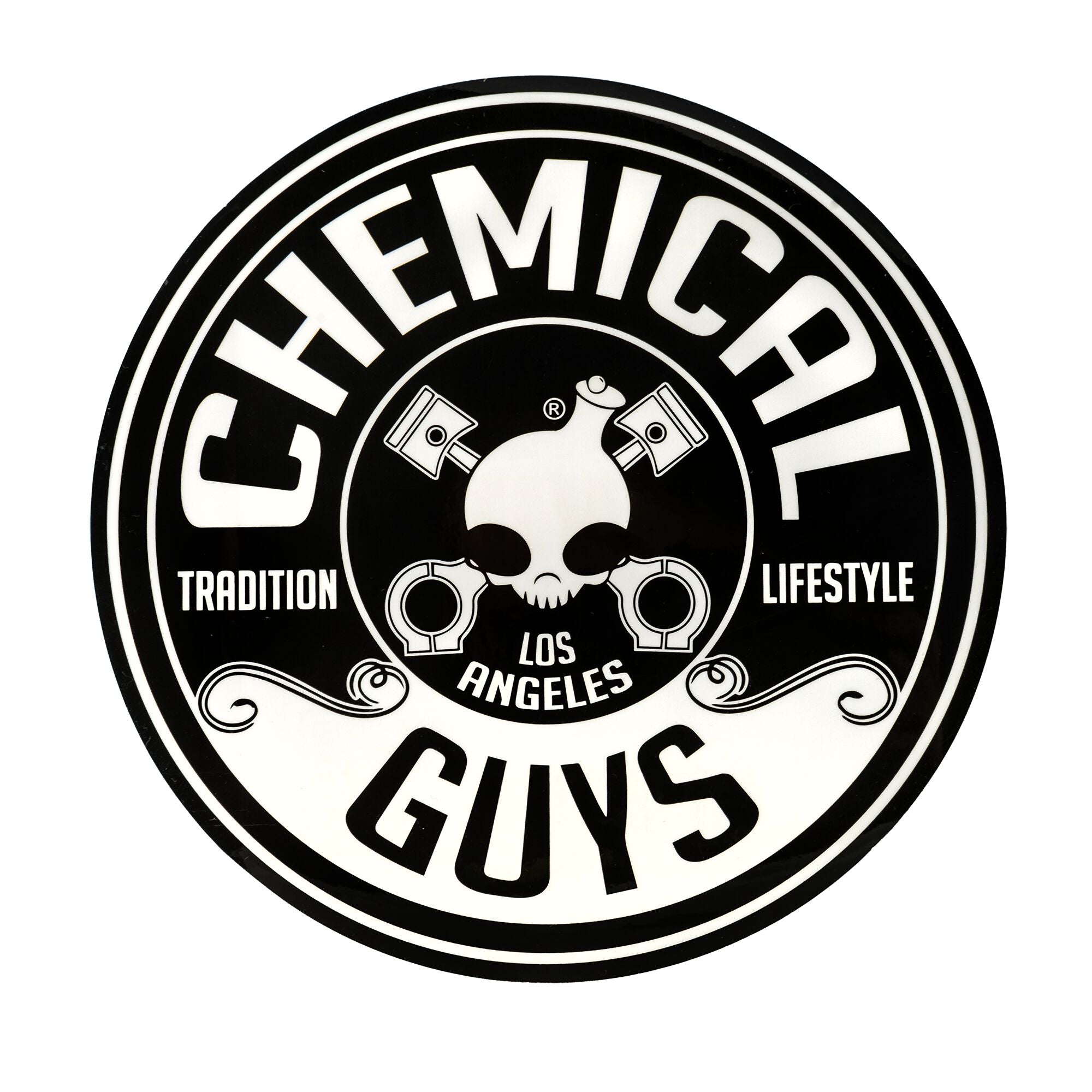 chemical-guys-round-decal-sticker-auto-8-pouces image 1