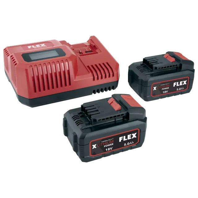 flex-p-set-55-r-bs-pack-batteries-18v-5ah-chargeur image 1