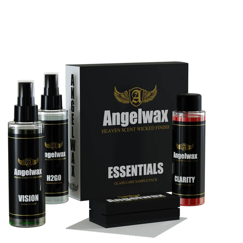 angelwax-glass-care-kit-vitres-auto-vision-h2go-clarity-3x100ml image 1