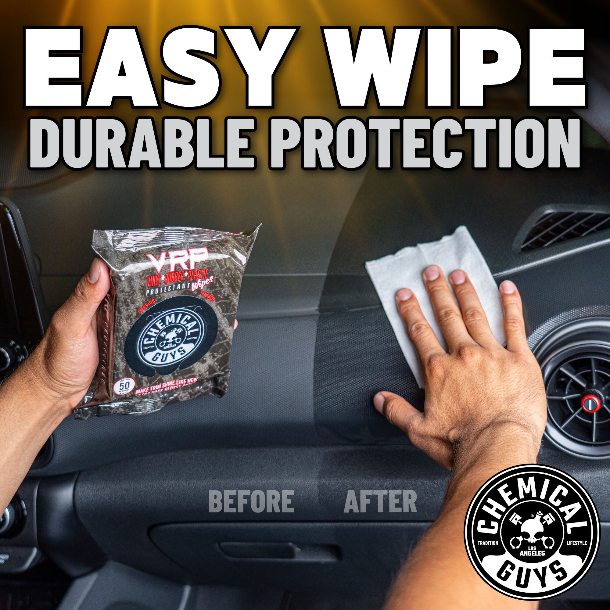 chemical-guys-vrp-lingettes-auto-vinyle-plastique image 5