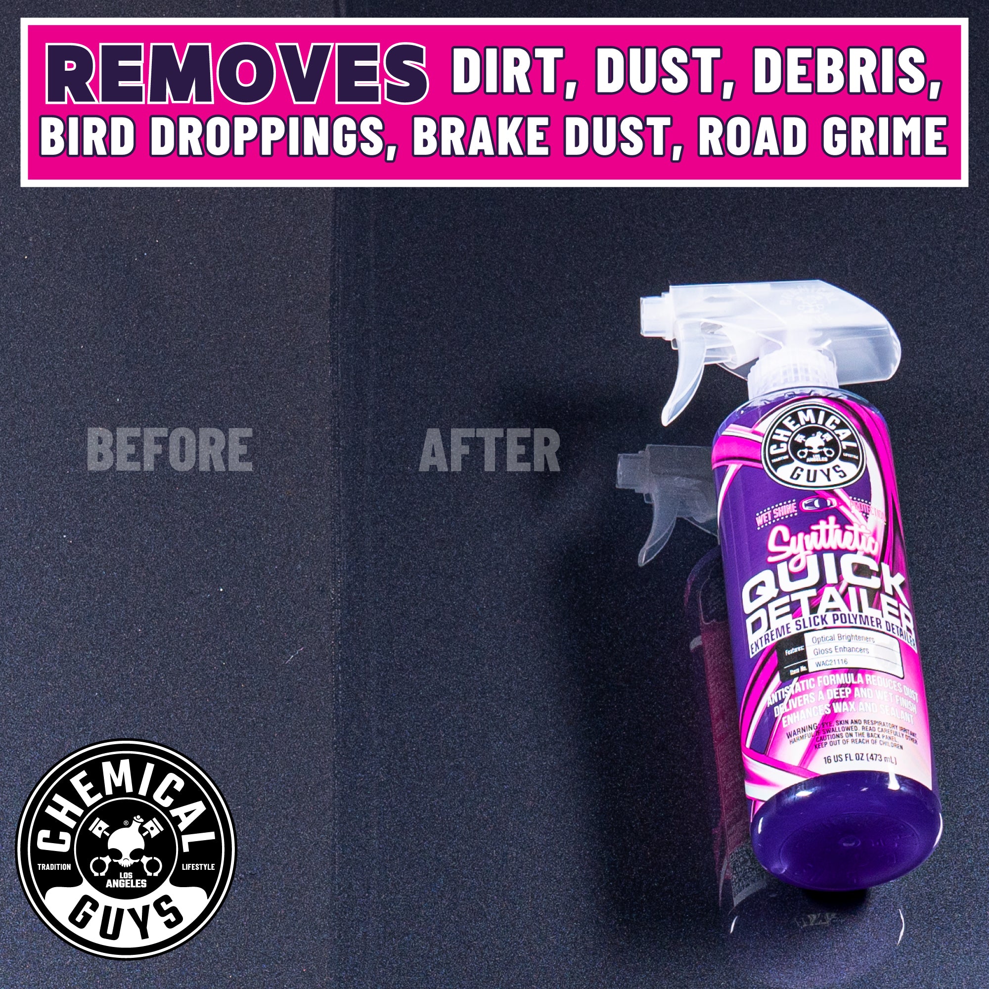 chemical-guys-extreme-slick-spray-detailing-rapide-16-oz-sans-traces image 8